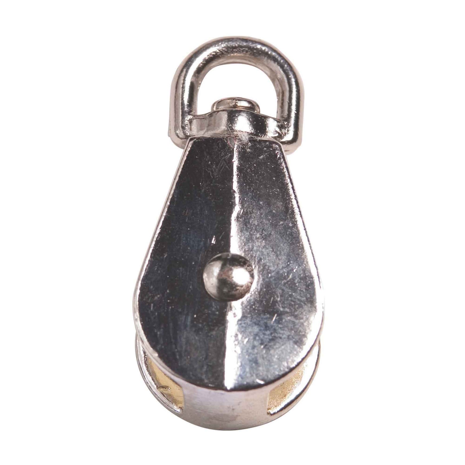 Poulie simple à émerillon en acier plaqué zinc, 2"