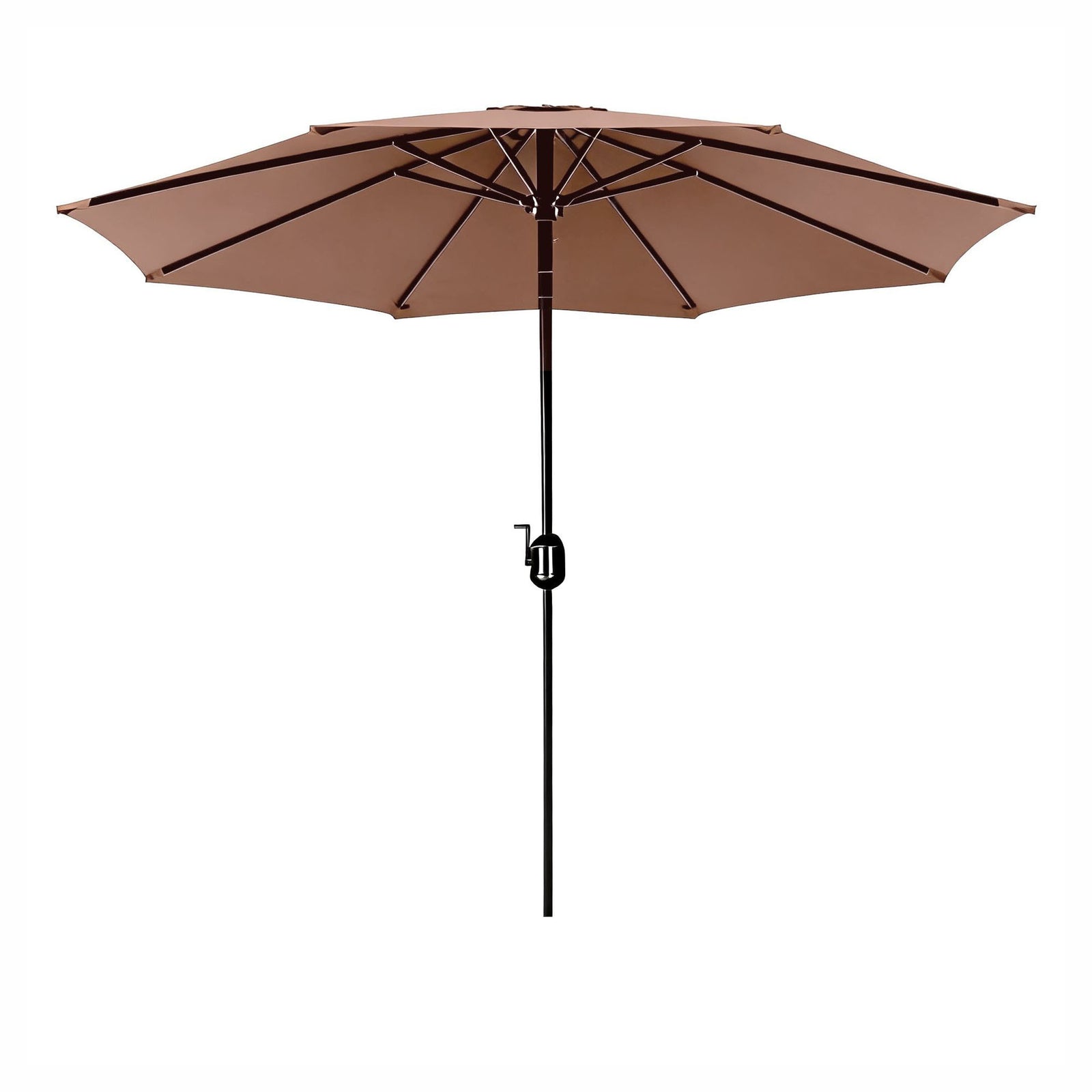 Parasol de marché en aluminium de 9', terracotta