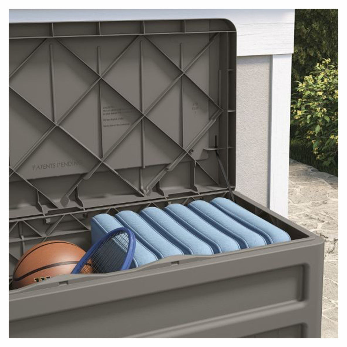 Coffre de rangement pour terrasse, 73 gallons
