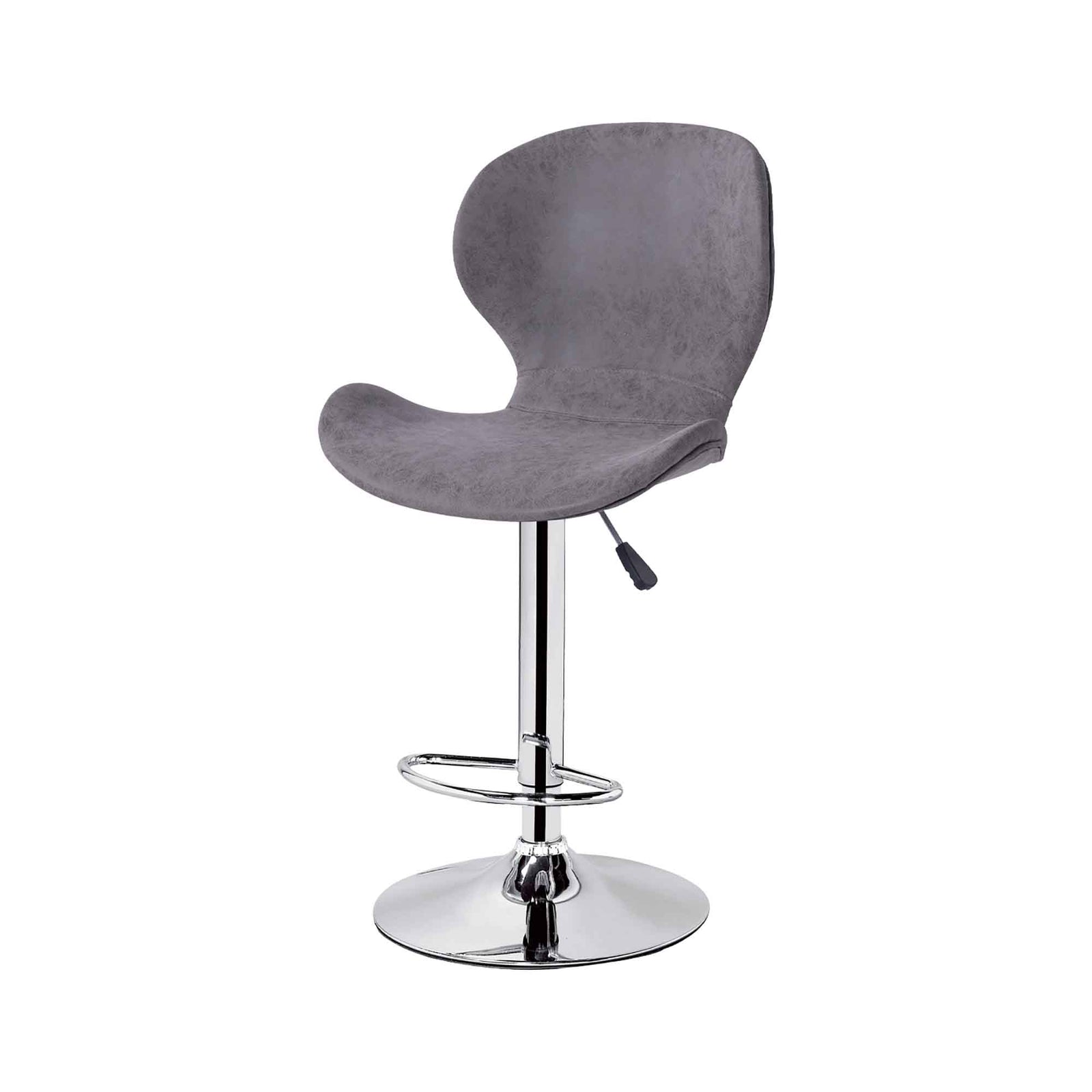 Tabouret tournant à hauteur réglable ''California'' 18" x 15" x 10,23", gris 