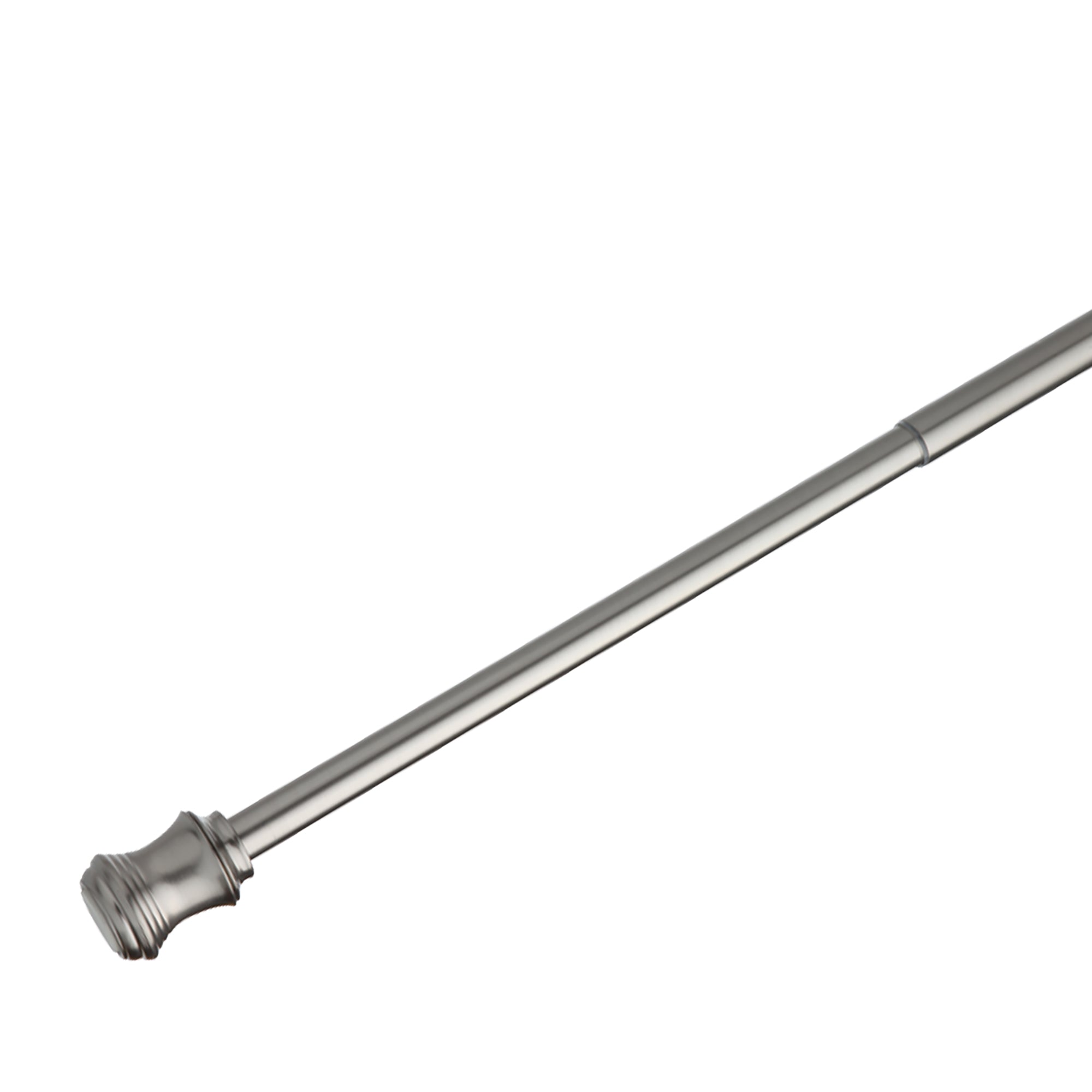 Tringle de douche à ressorts, nickel satiné