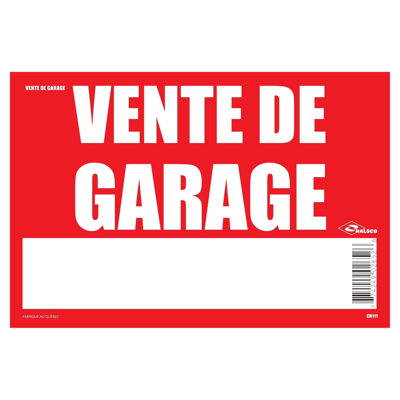 Affiche "Vente de garage", 8" x 12"