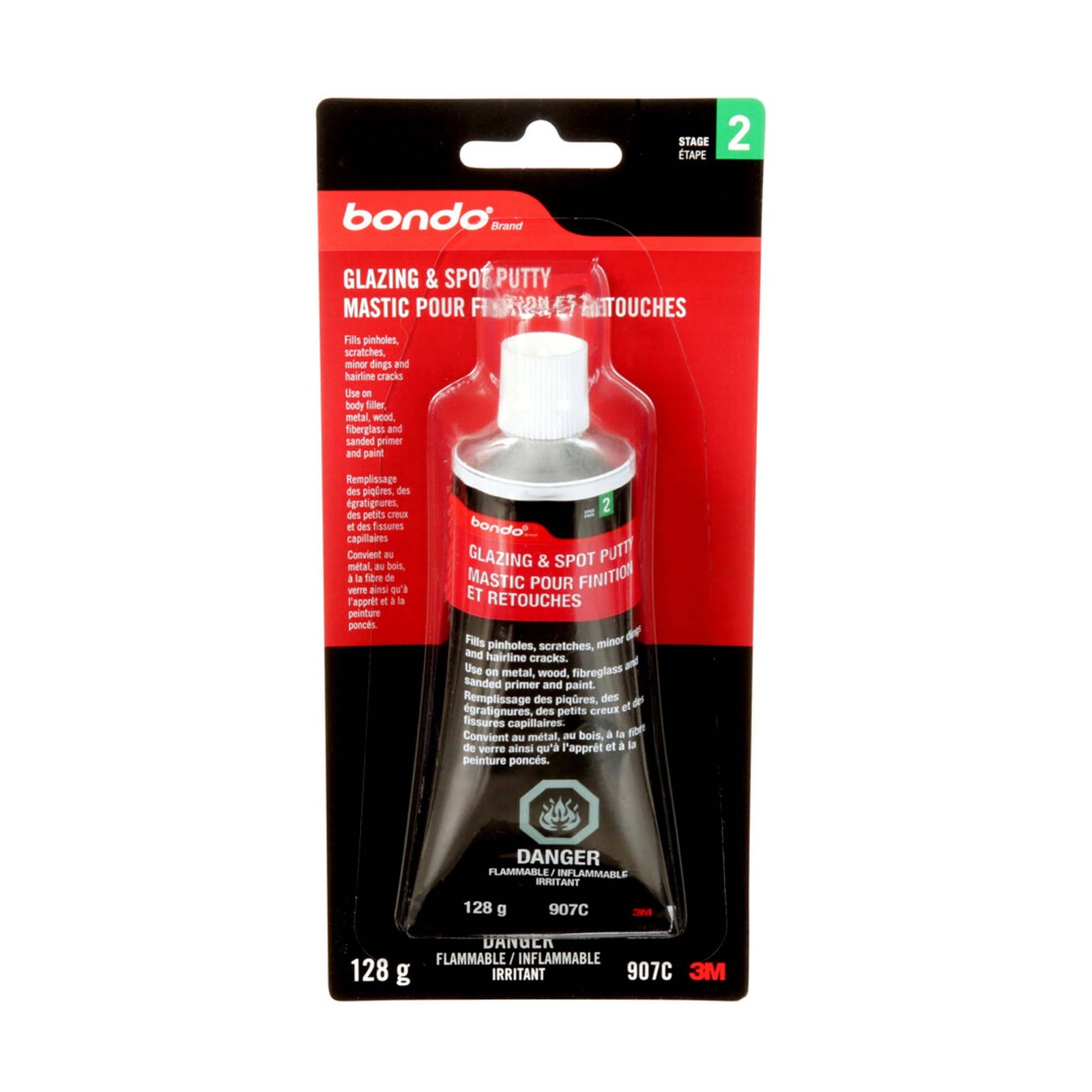 Mastic pour finition et retouches Bondo, 4,5 oz