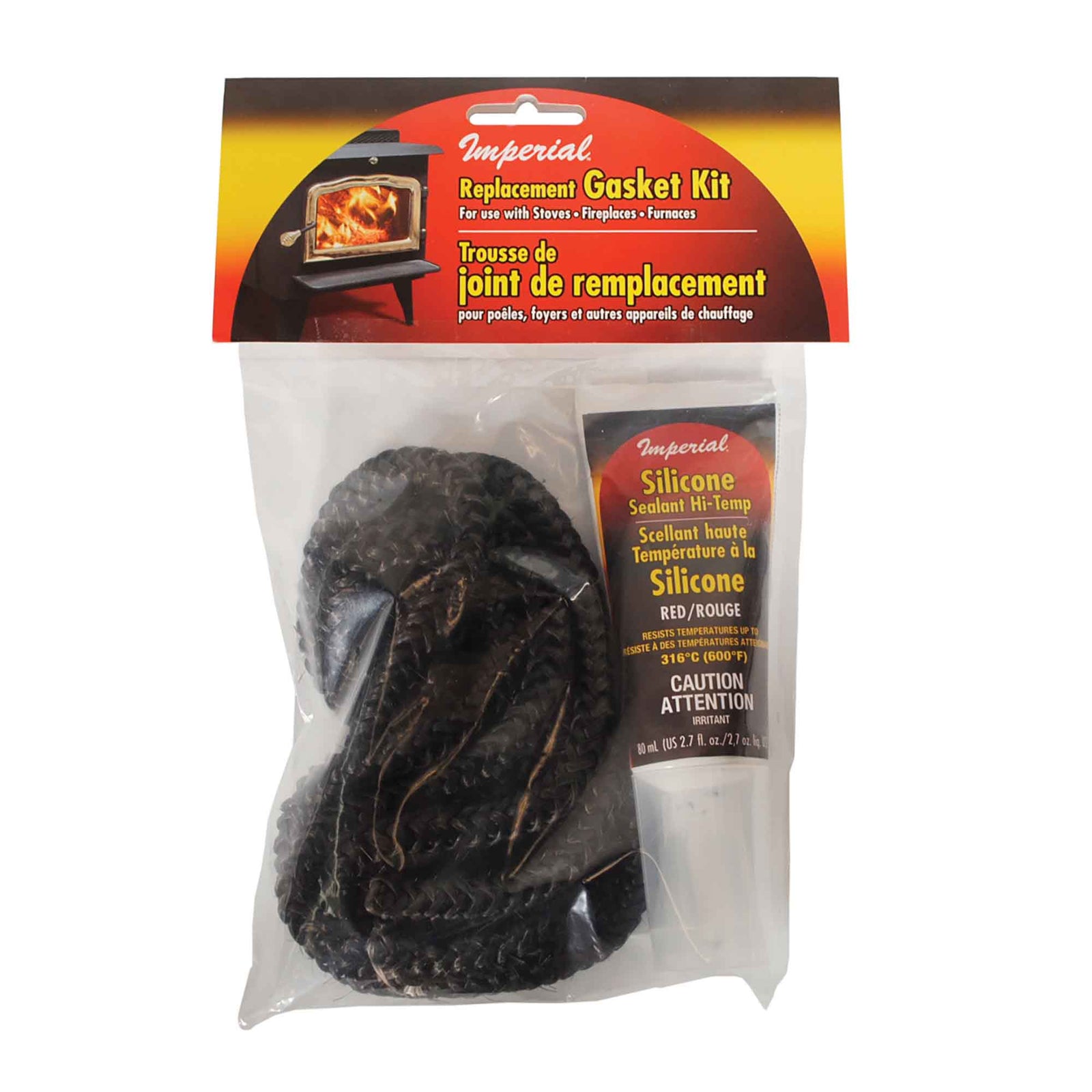 Trousse de joint de remplacement en fibre de verre, 5/8'' x 7' (noir)