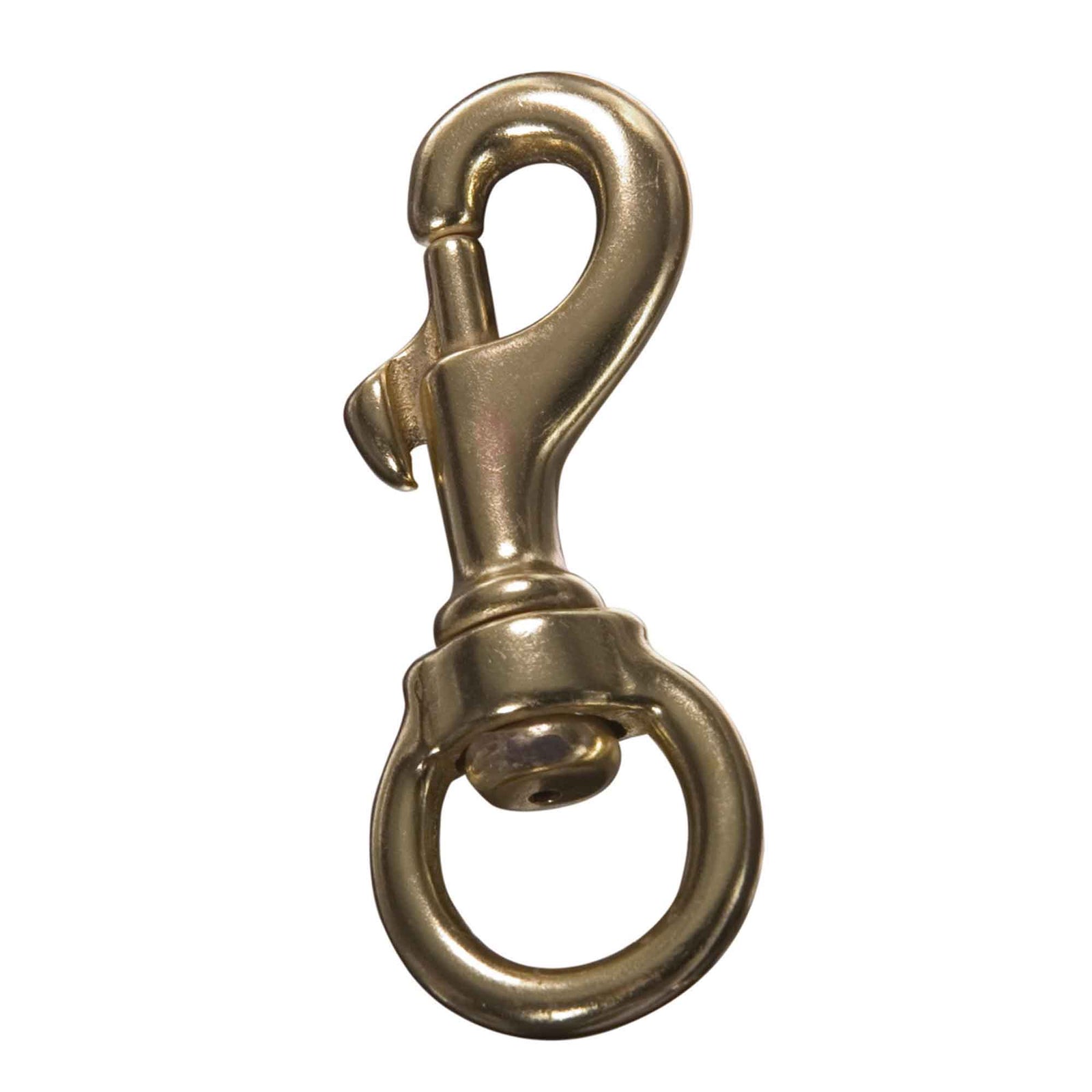 Mousqueton à verrou plaqué laiton, 3/4" x 3"