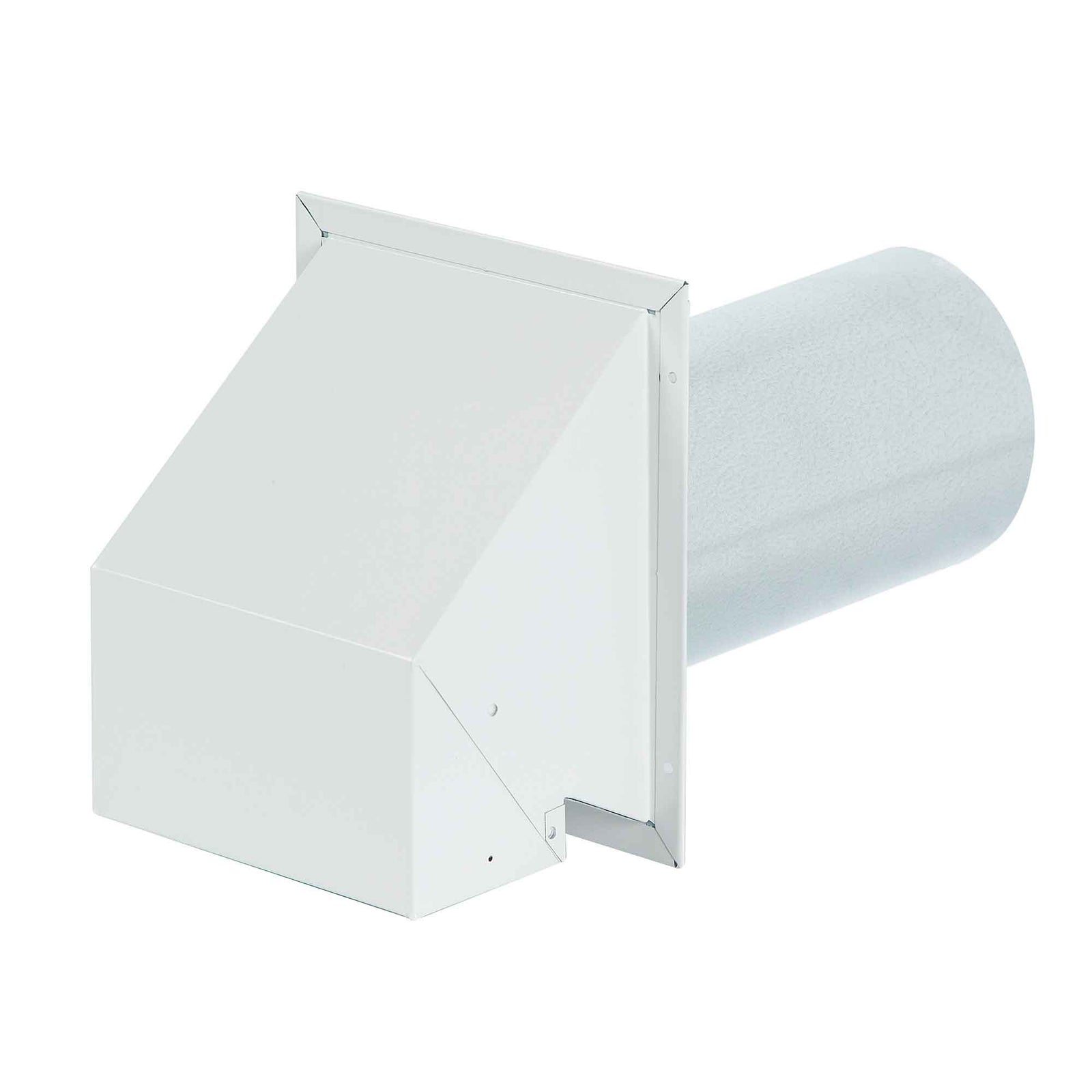 Évent d'évacuation et d'entrée d'air mural robuste R2 peint en blanc, 6"