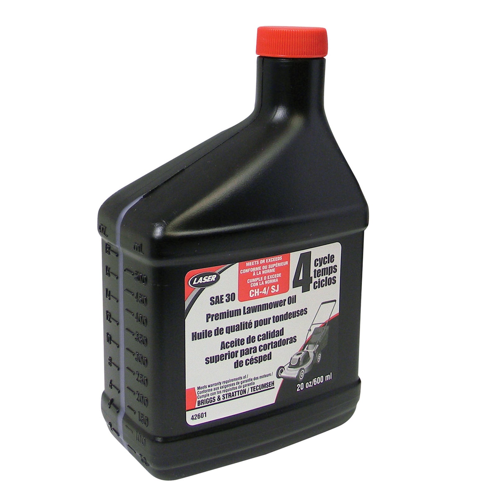 Huile Premium pour tondeuse à 4 temps, SAE 30 (600 ml)