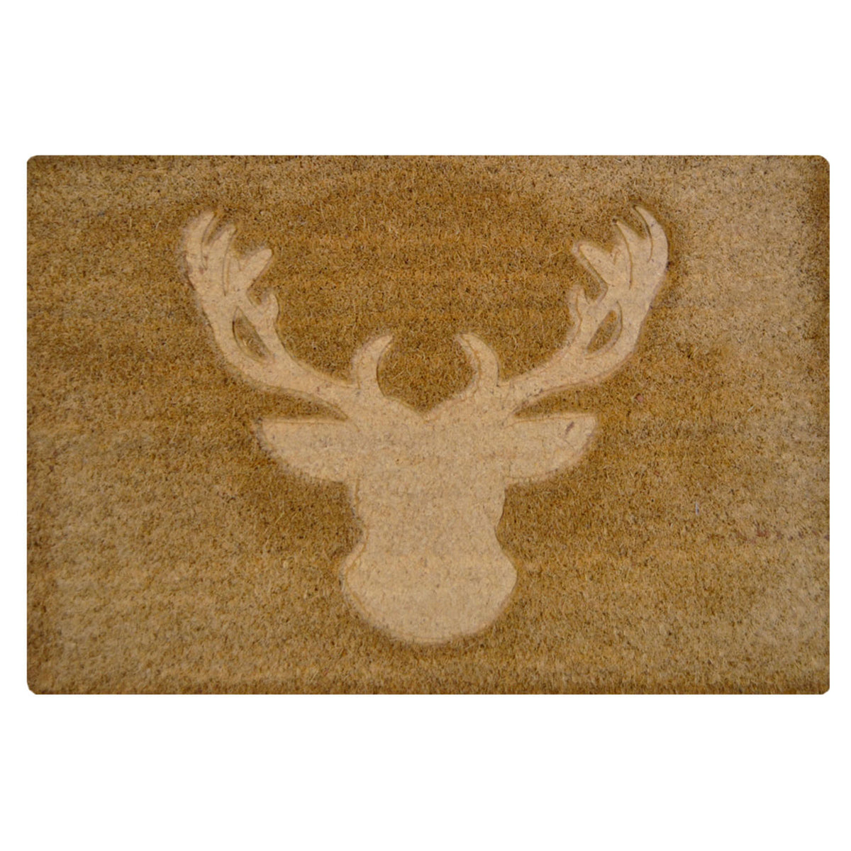 Tapis coco avec motif de tête de cerf, 15,74" x 23,62"