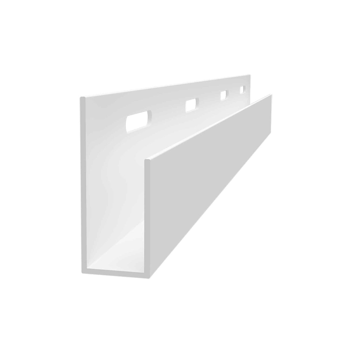 Moulure en J de finition pour panneaux muraux et de plafond, 1/2" x 10'