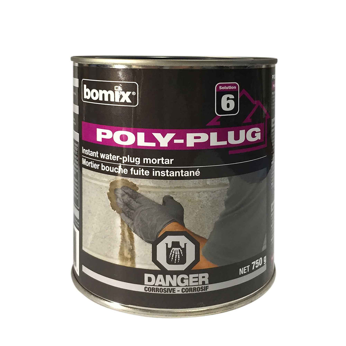 Mortier bouche fuite instantané POLY-PLUG, 750 g
