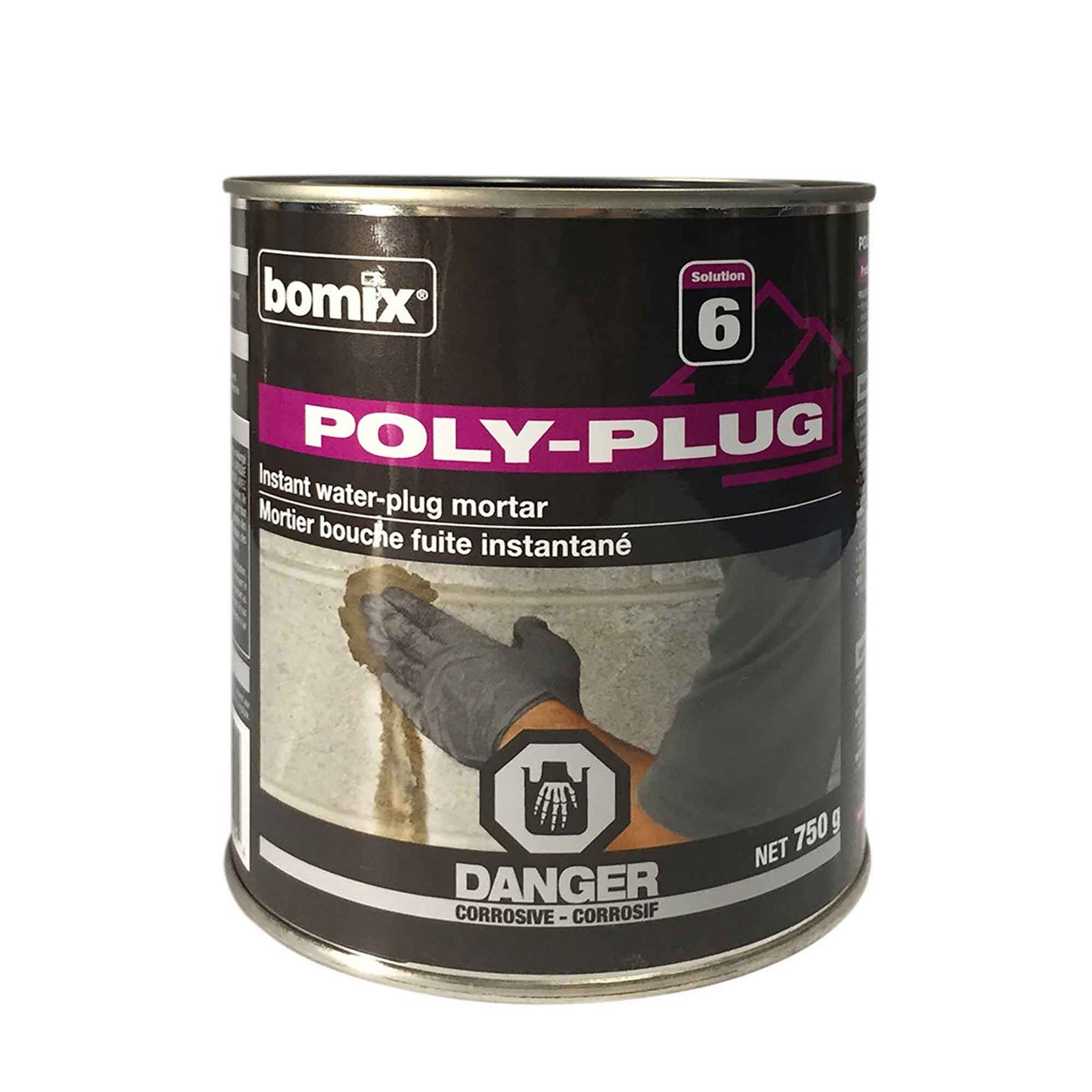 Mortier bouche fuite instantané POLY-PLUG, 750 g