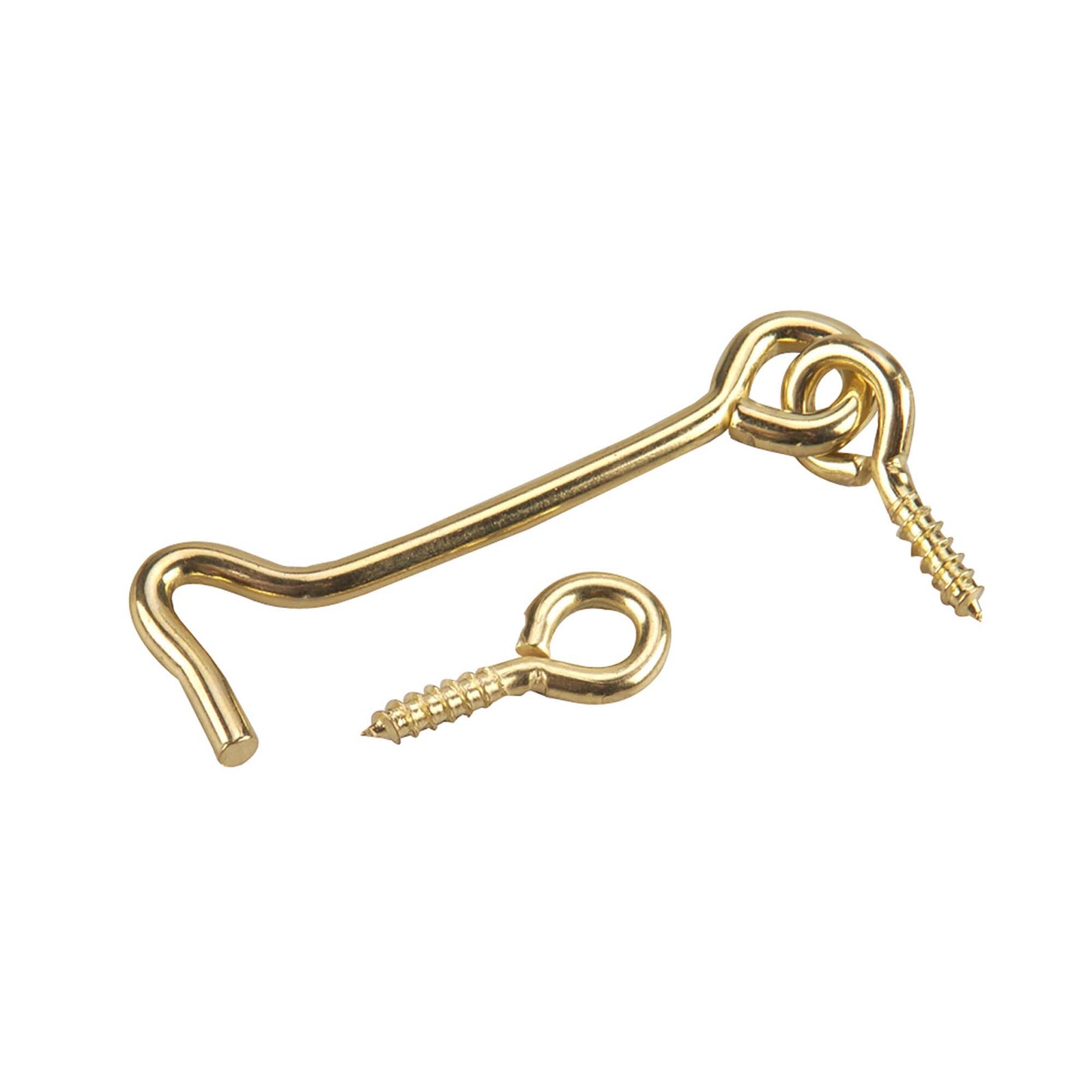 Crochet et oeillet à barrière en laiton de 2-1/2'', emballage de 2 unités 