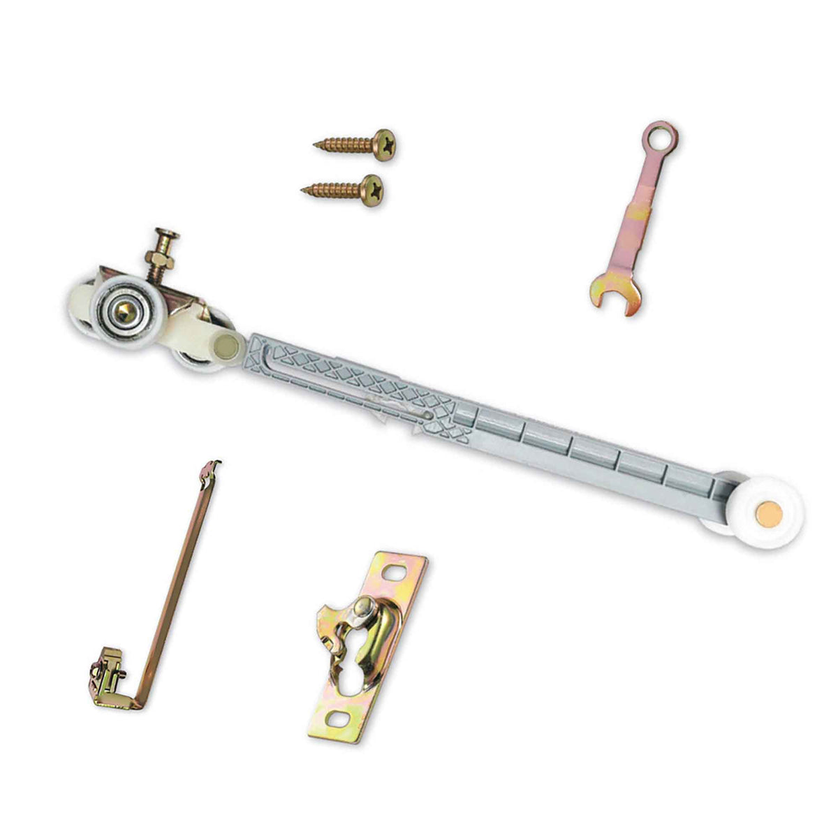 Système de fermeture amortie pour porte escamotable, argent