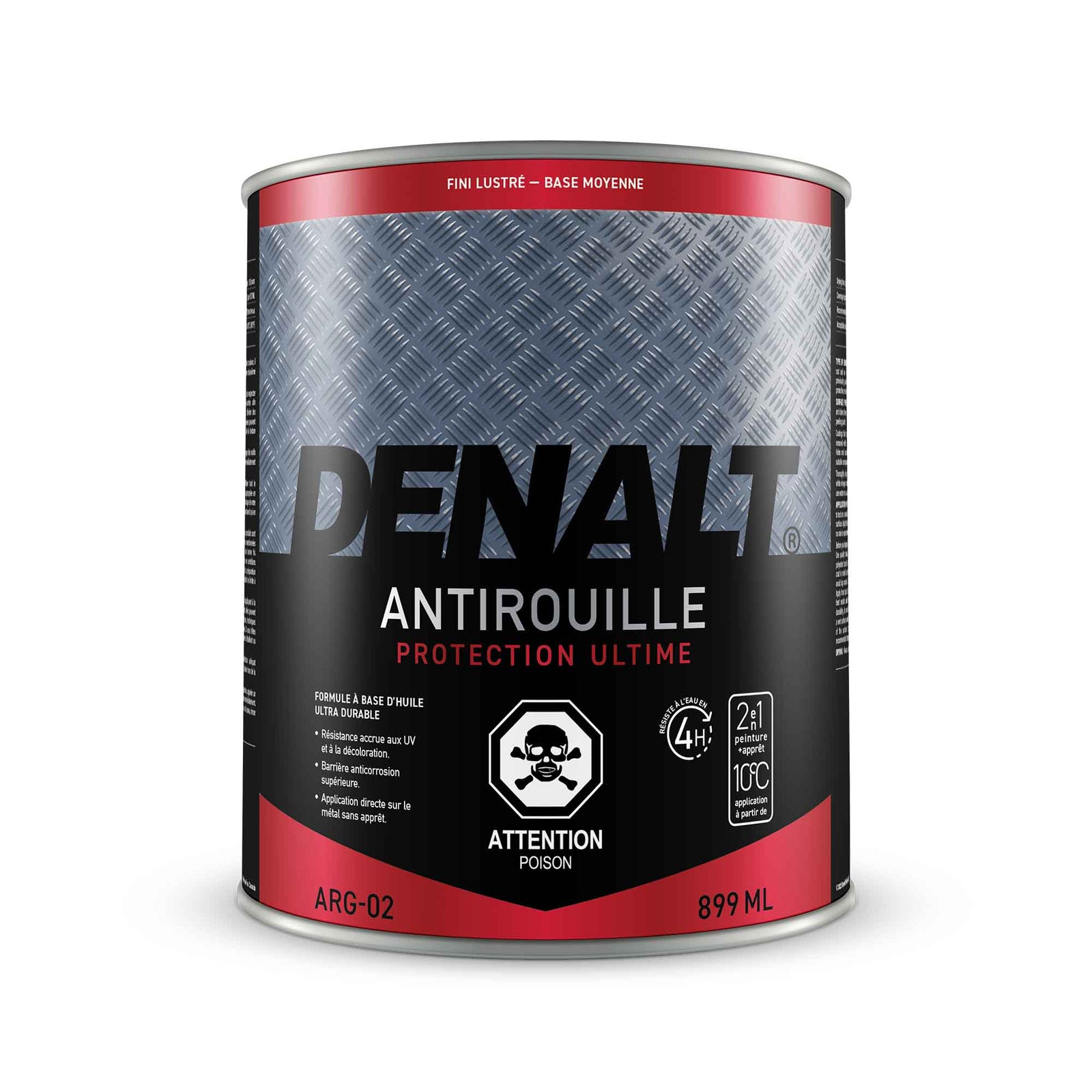 Peinture antirouille à base d'huile lustré base 2, 899 ml