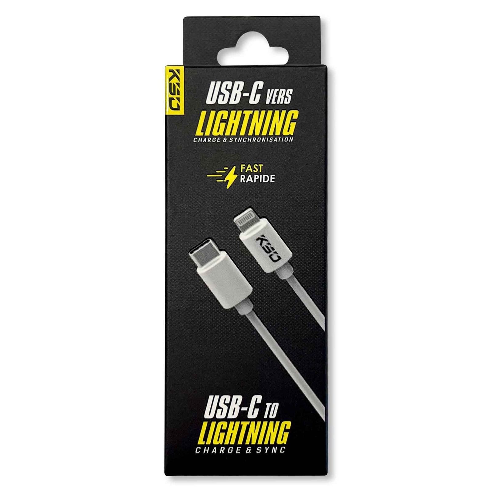 Câble micro-USB de Type-C à Lightning (iPhone), 1 m