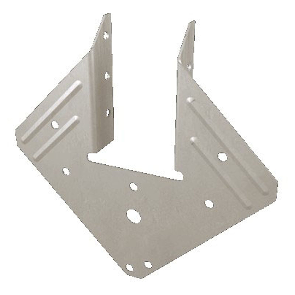 Attache en triple zinc anti-ouragan/sismique à double plaque de calibre 18, 1-9/16" x 5-1/4"