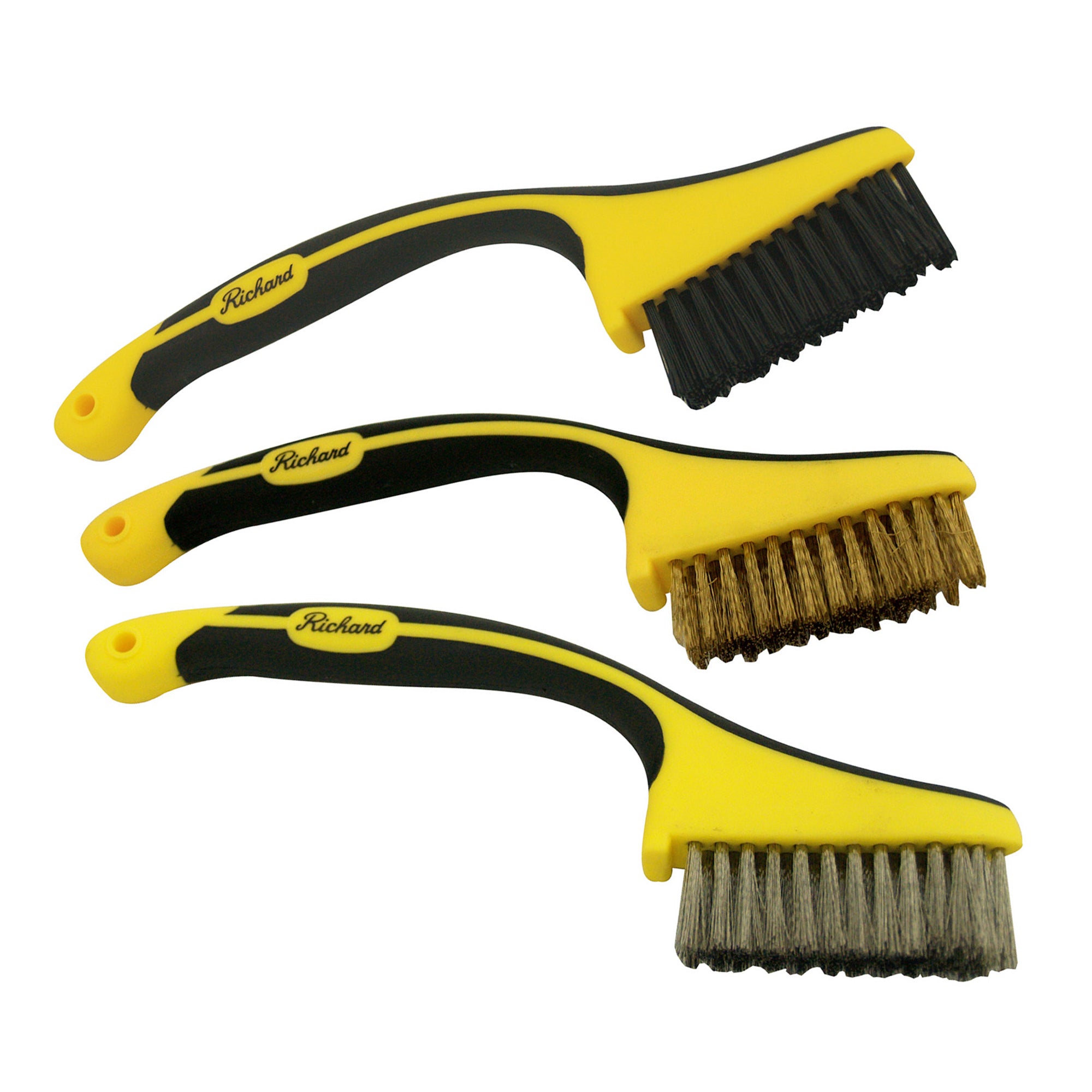 Ensemble de 3 mini brosses métalliques