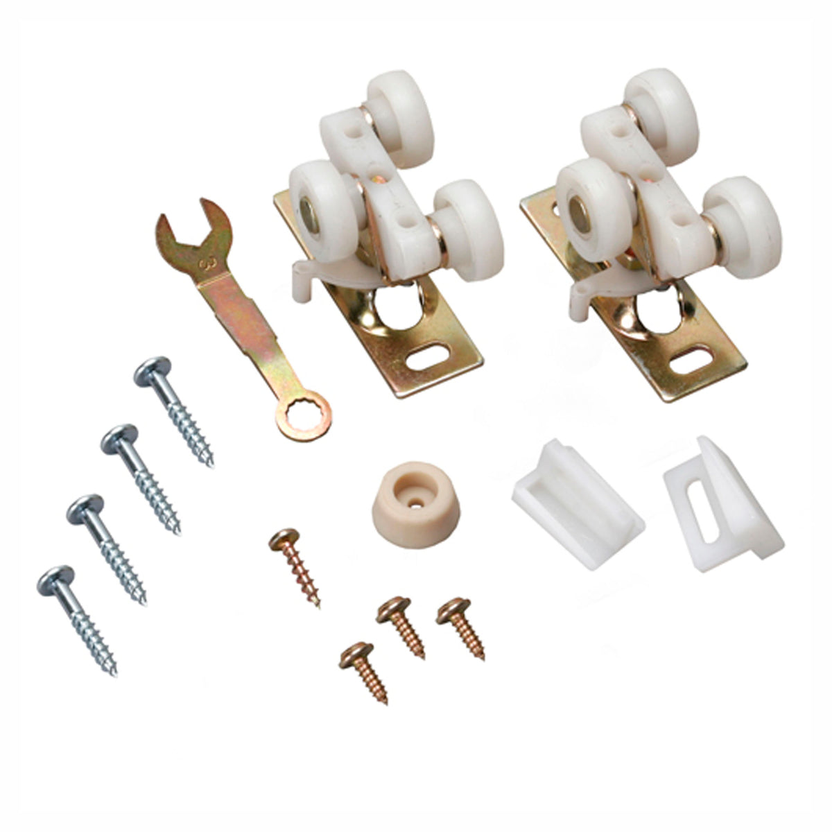 Roulettes et accessoires pour porte escamotable, 75 lb