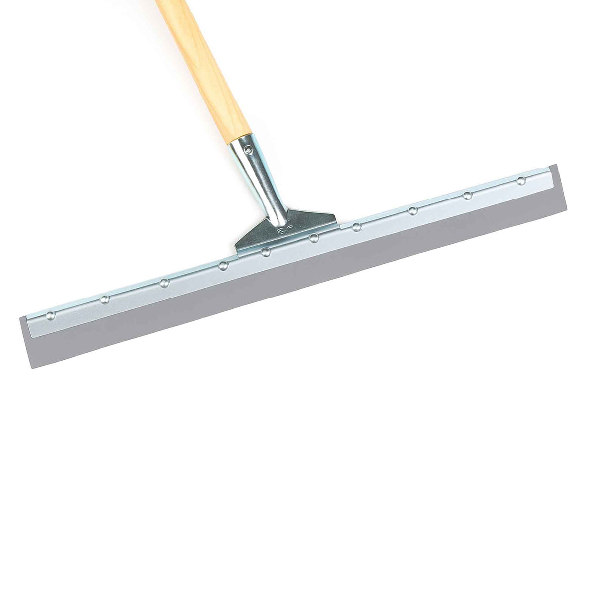 Racloir de plancher avec cadre en métal et lame en caoutchouc, 18'' (manche inclus)