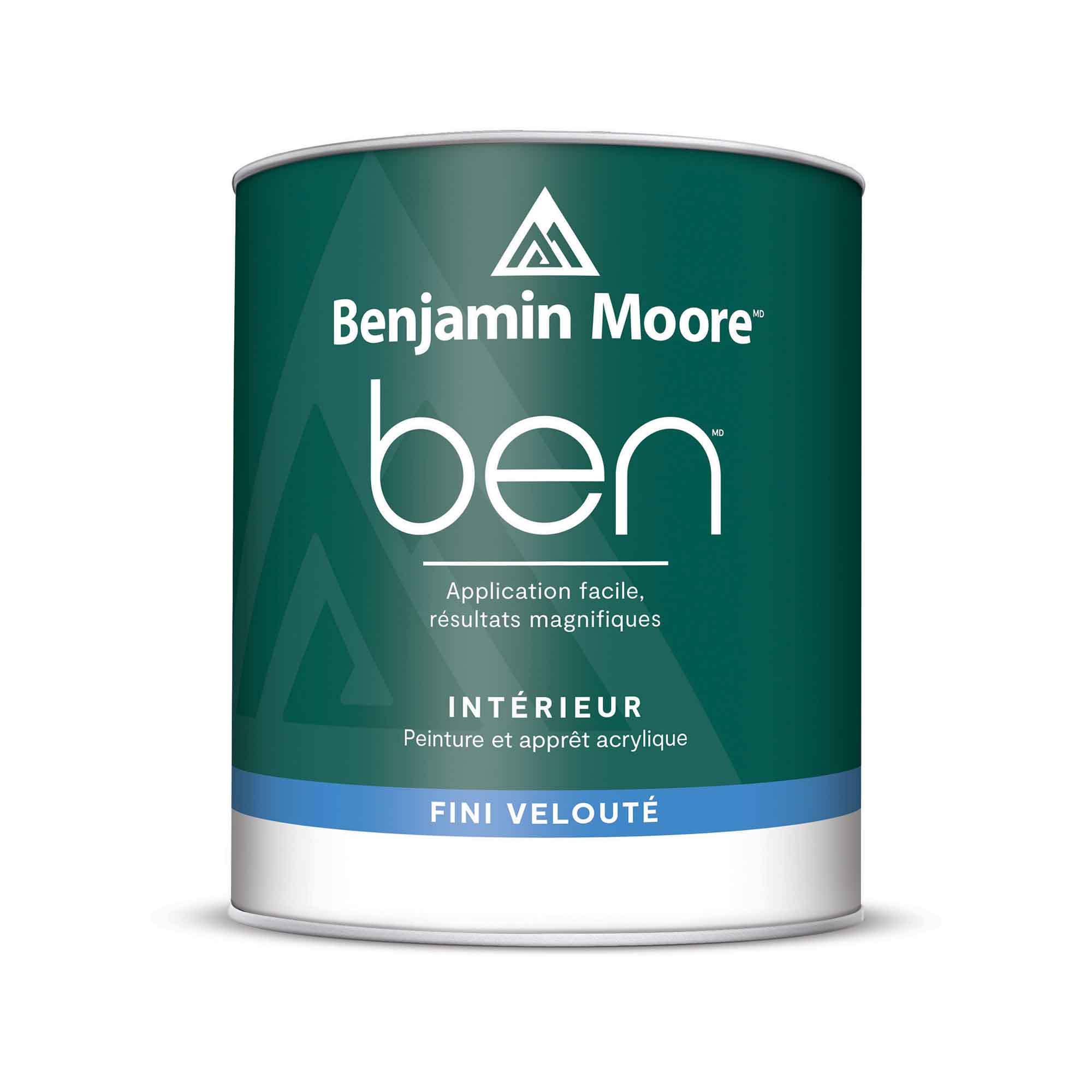 Peinture et apprêt d’intérieur Ben velouté blanc, 946 ml