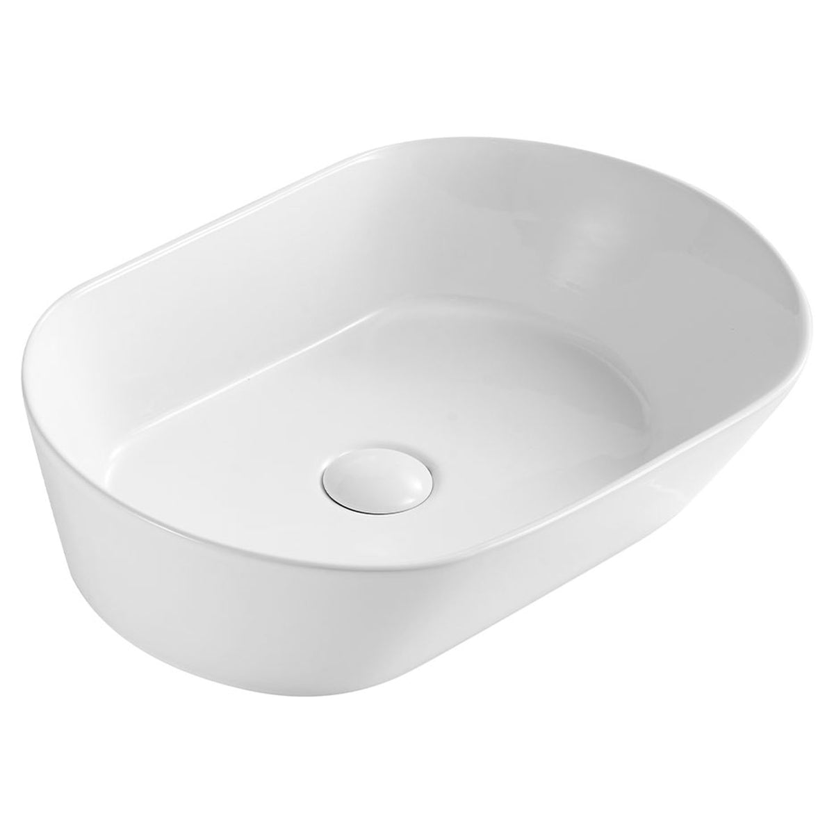 Vasque ovale Vilo en blanc mat, 20-1/2'' x 15'' x 6''