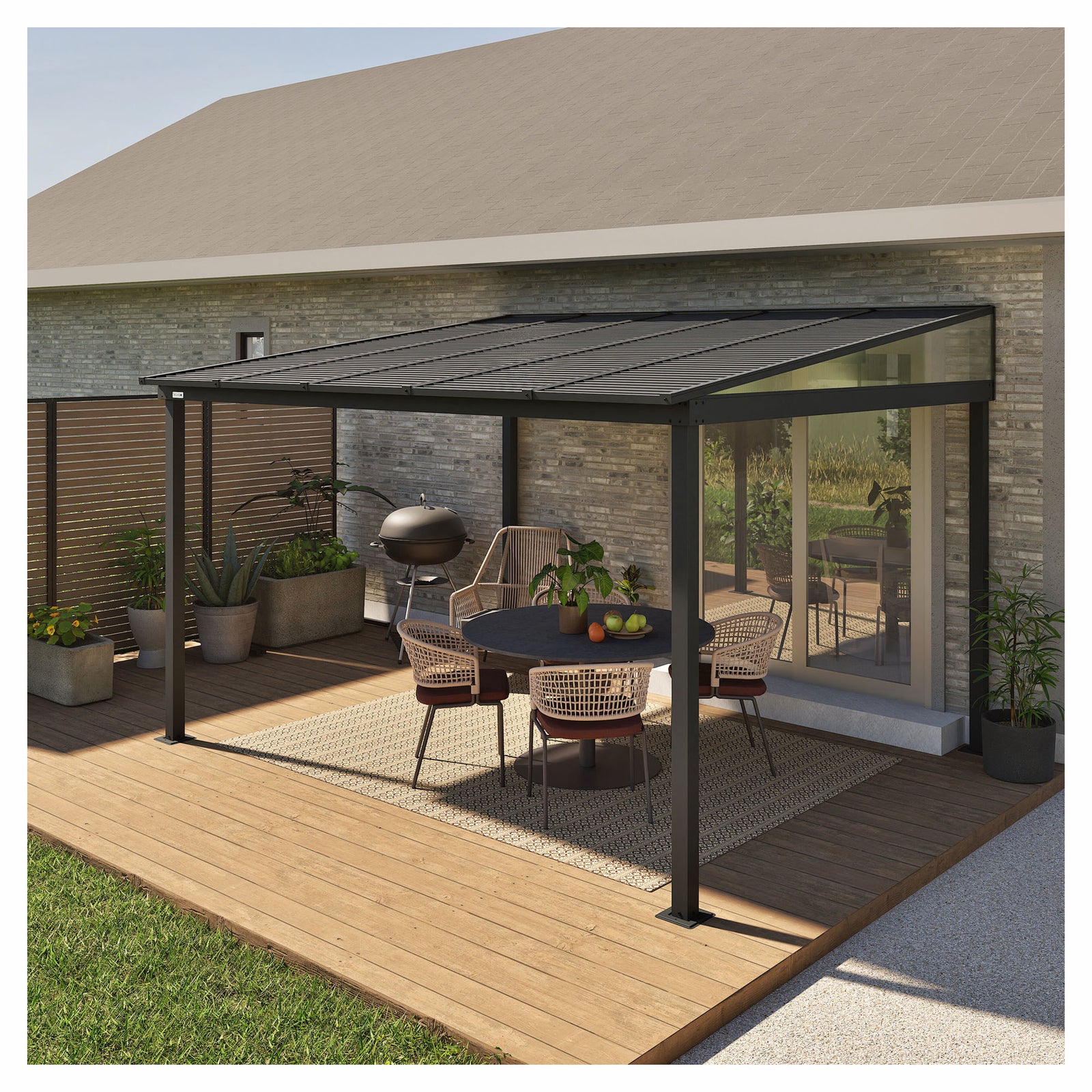 Abri de jardin mural Portland, 10' x 14'