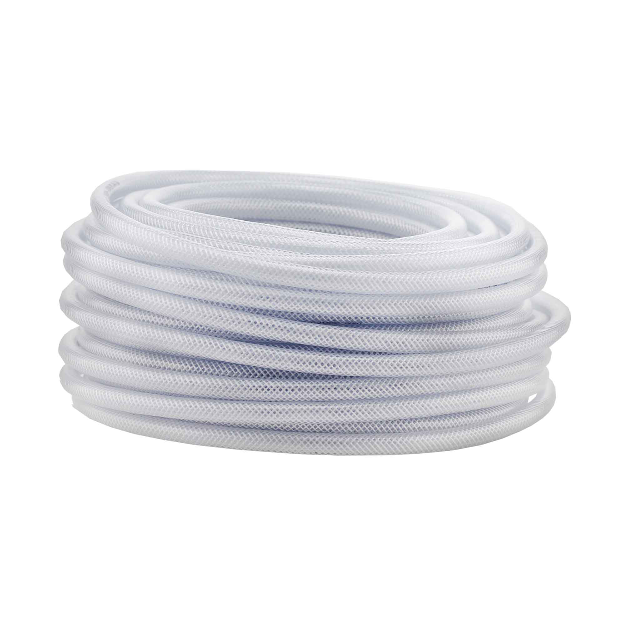 Tuyau en PVC clair renforcé de polyester, 5/8" OD x 3/8" ID x 100'