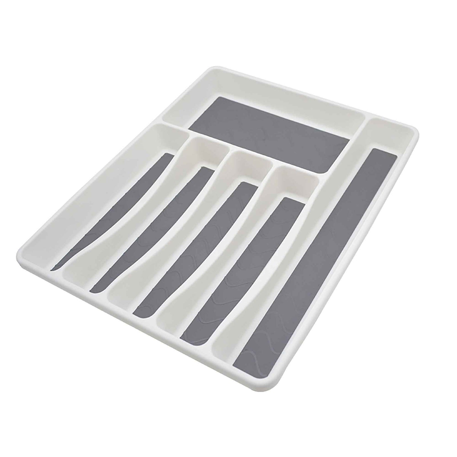 Porte-ustensiles anti-dérapent, 6 sections