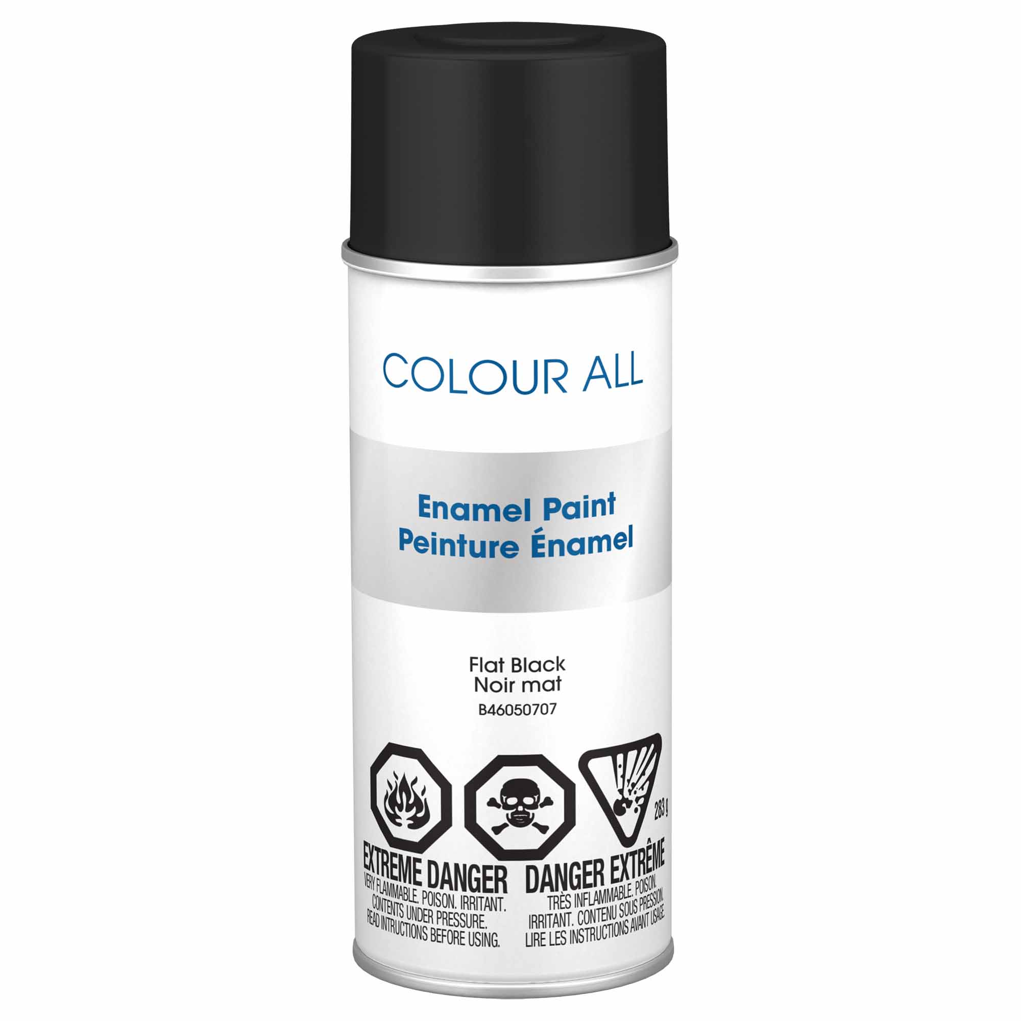 Krylon Colour All aérosol émail noir mat, 283 g