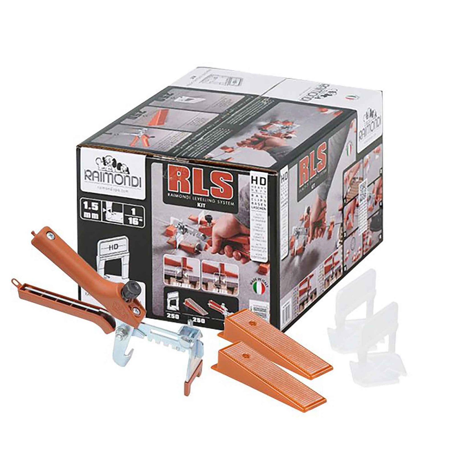 Ensemble de nivellement Raimondi 250 HD, 1,5 mm