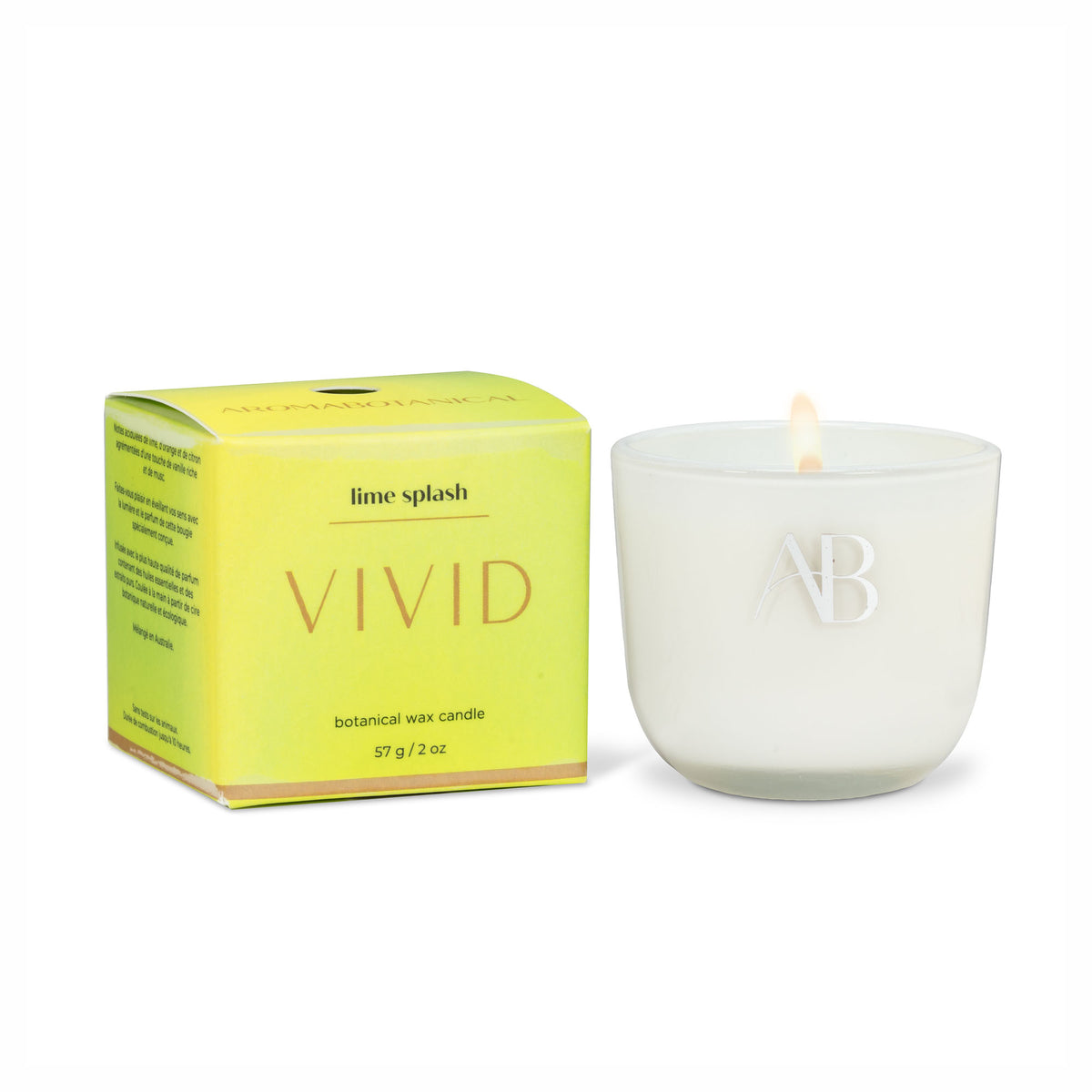 Mini-bougie VIVID de 57 g, éclat de lime