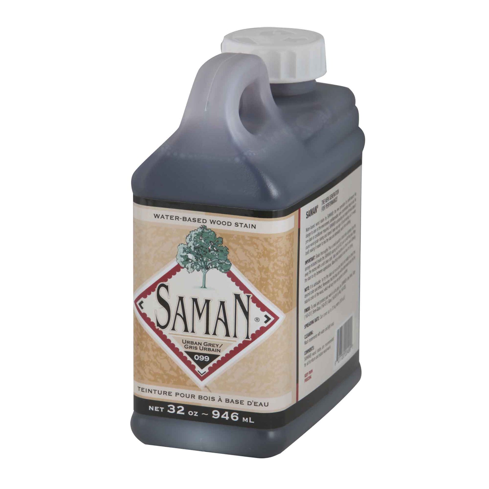 Teinture pour bois à base d'eau Gris Urbain, 946 ml              