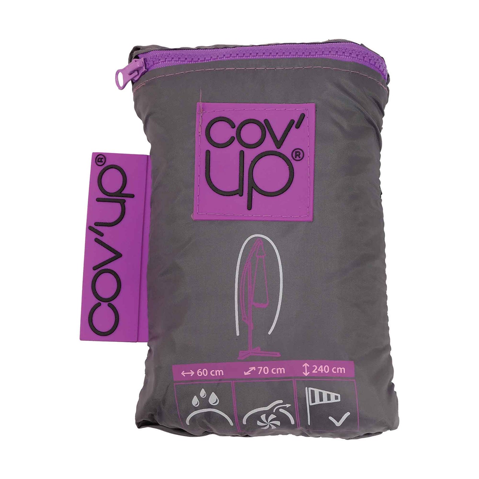 Housse d'extérieur pour parasol déporté Cov'Up, 24'' x 28'' x 95''