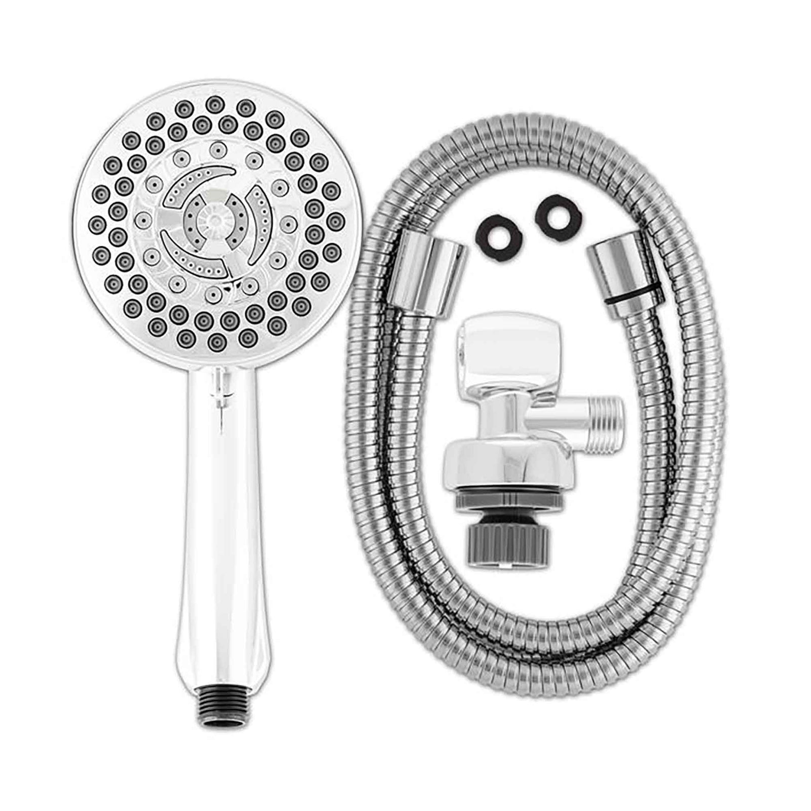 Pomme de douche à main PowerPulse Massage à 9 réglages, chrome