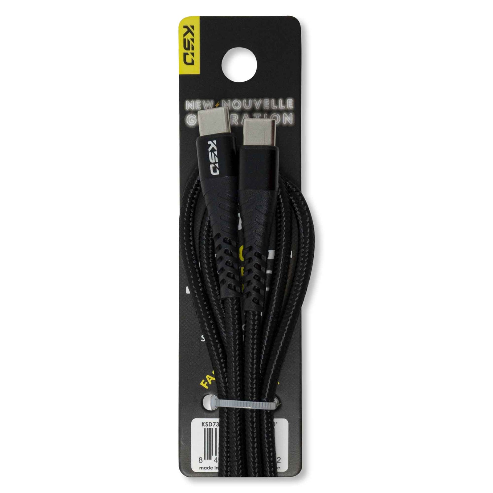 Câble micro-USB de Type-C vers Type-C, 3 m