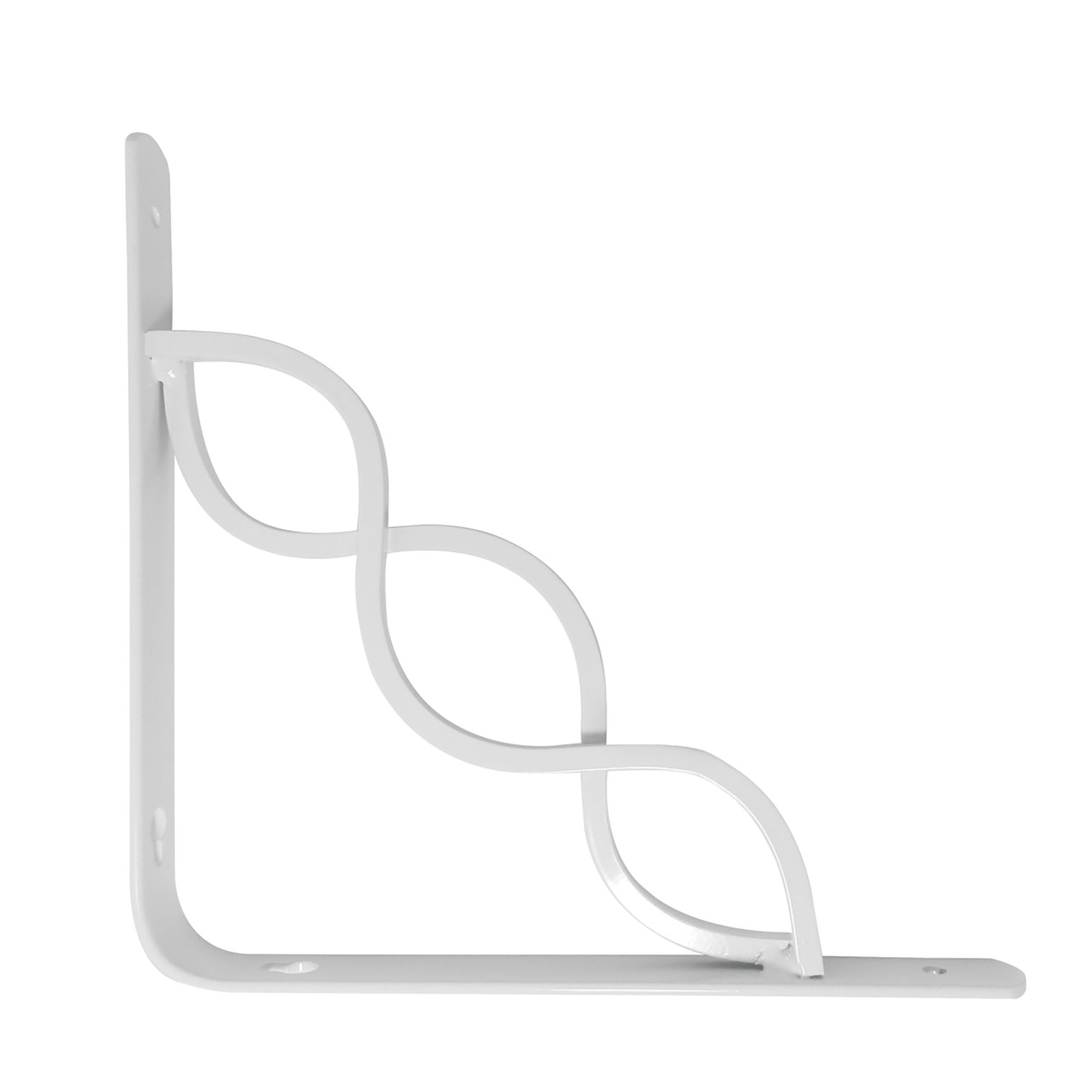 Support blanc et décoratif à tablette # 4973, 8'' x 8''