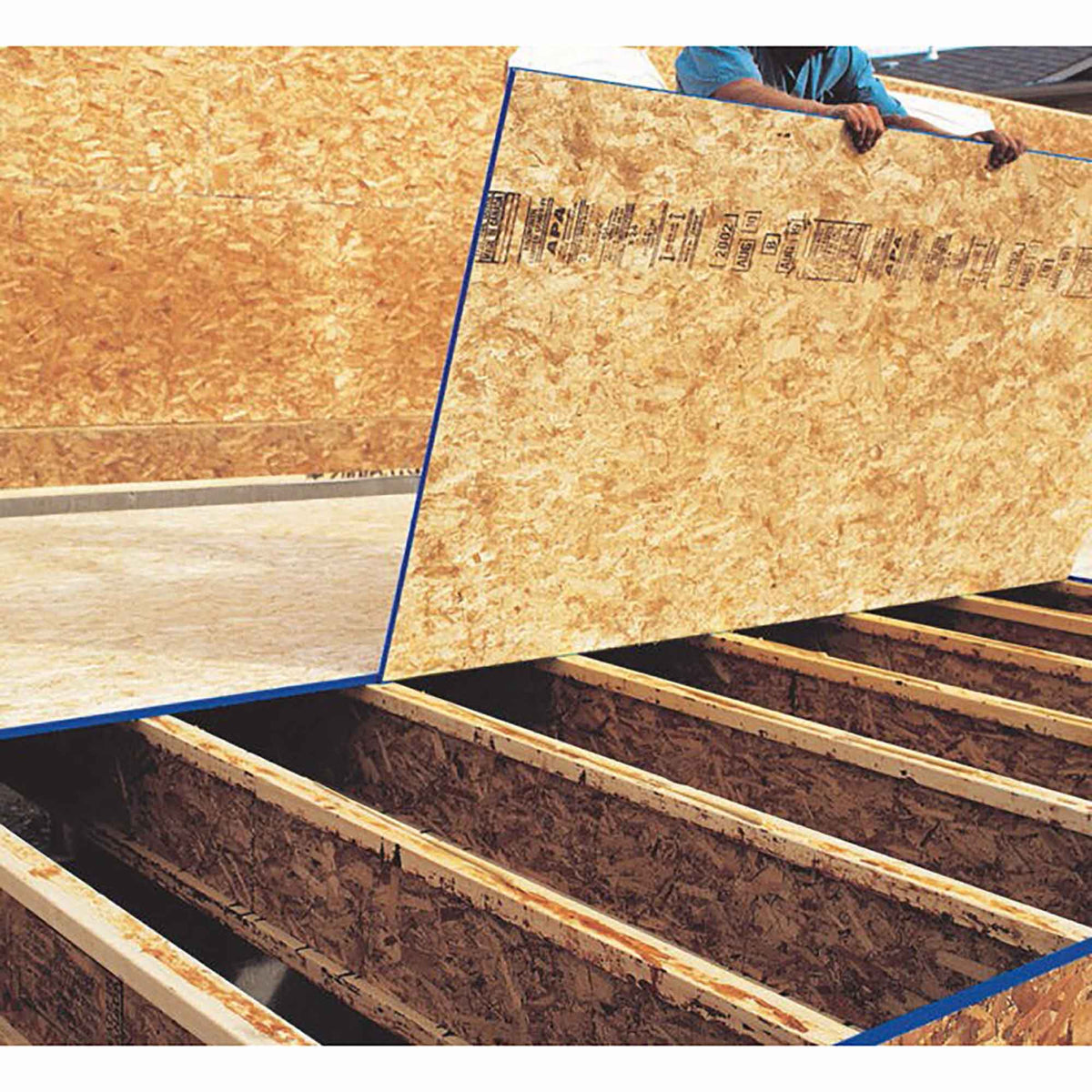Panneau de sous-plancher OSB embouveté (23/32), 3/4" x 4' x 8'