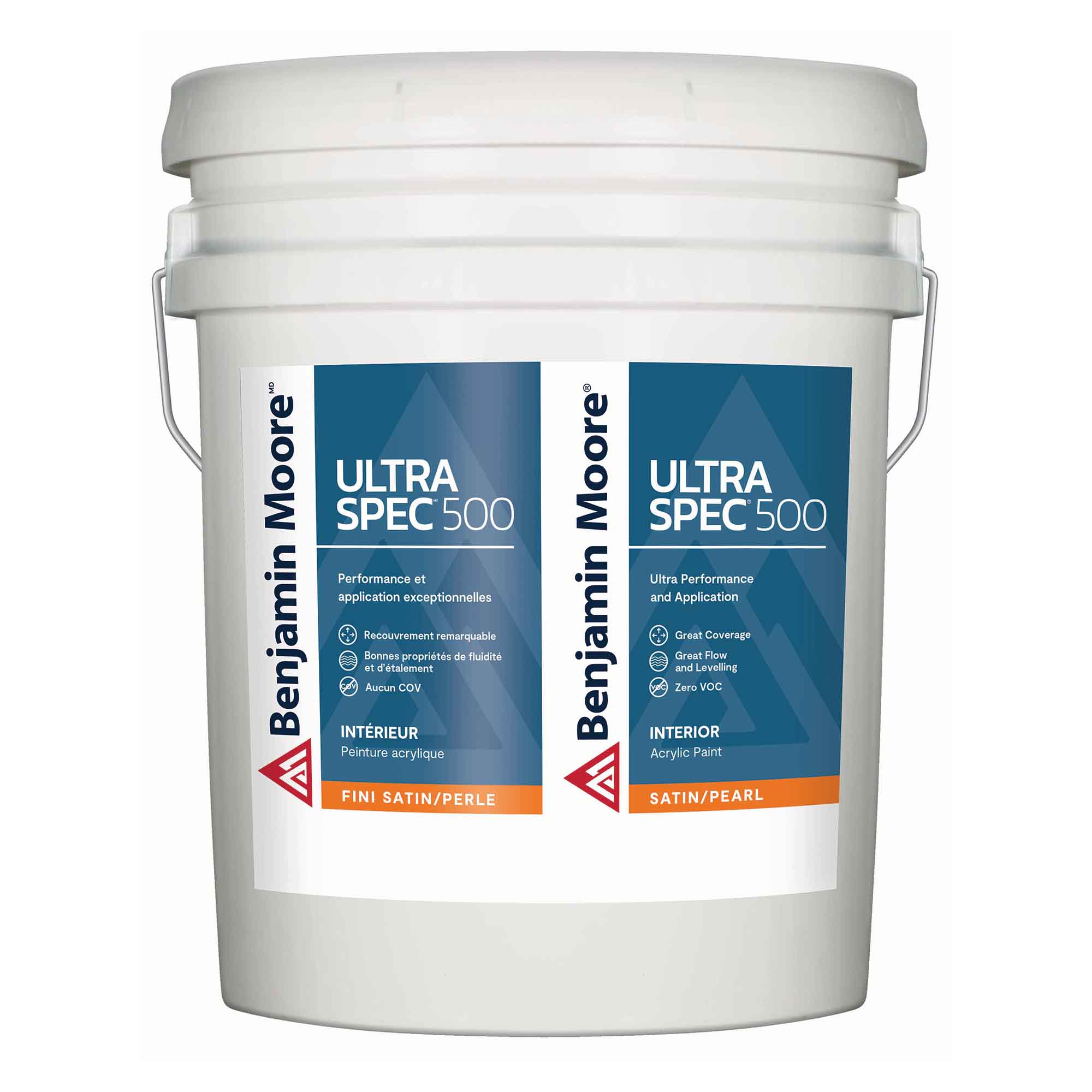 Peinture d'intérieur Ultra Spec 500 satin / perle blanc, 18,9 L