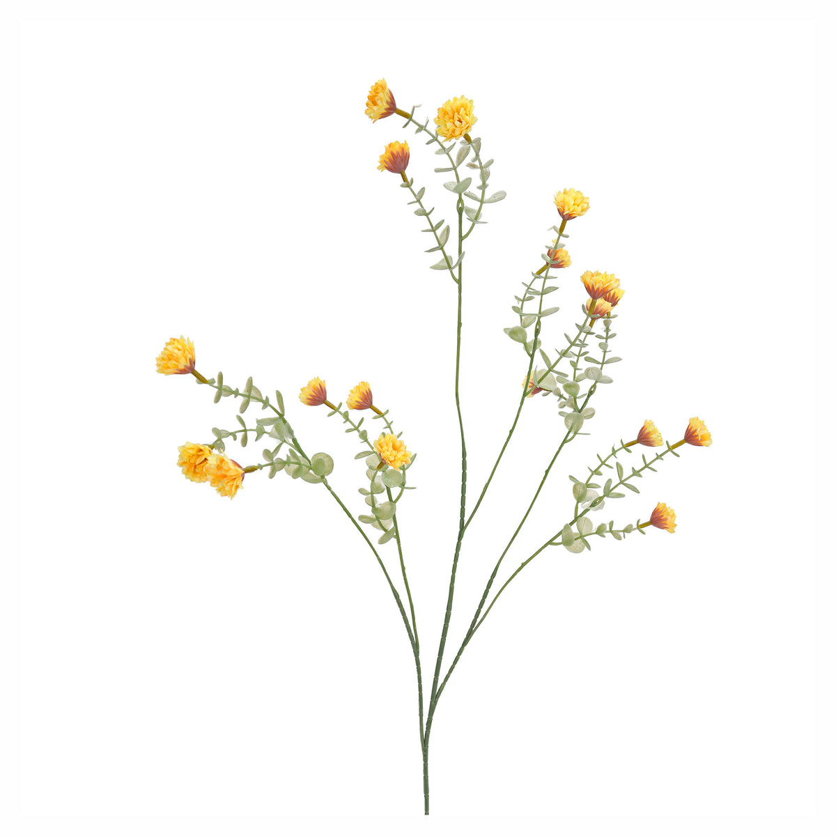 Branche de mini marguerites artificielles, 33,45" (jaune)