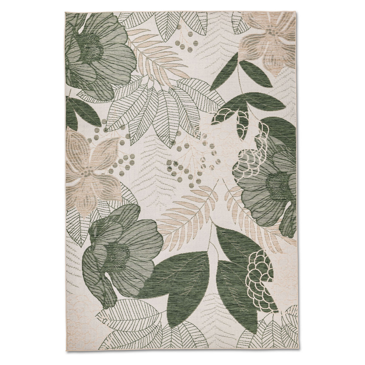 Tapis d'extérieur Marbella, 5'-3" x 7'3" (vert)