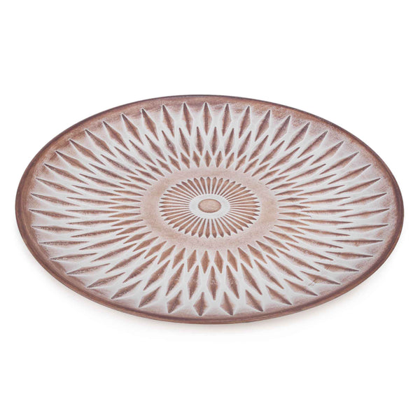 Round Aztec Pattern Tray, 13.5