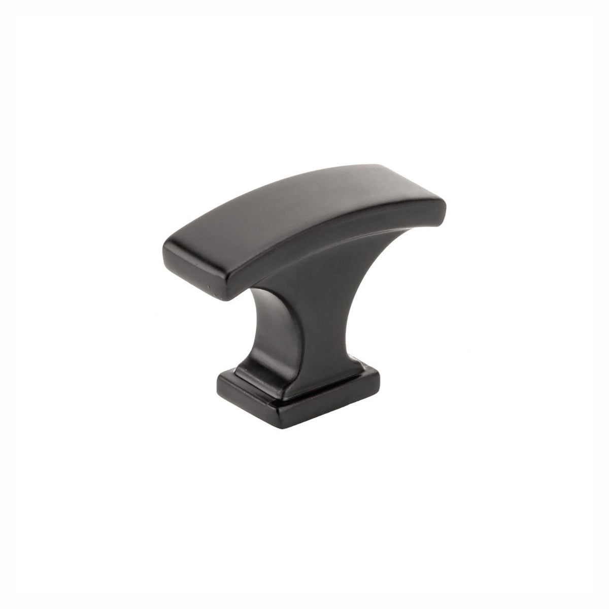 Bouton Rimouski en métal noir mat, 29 mm