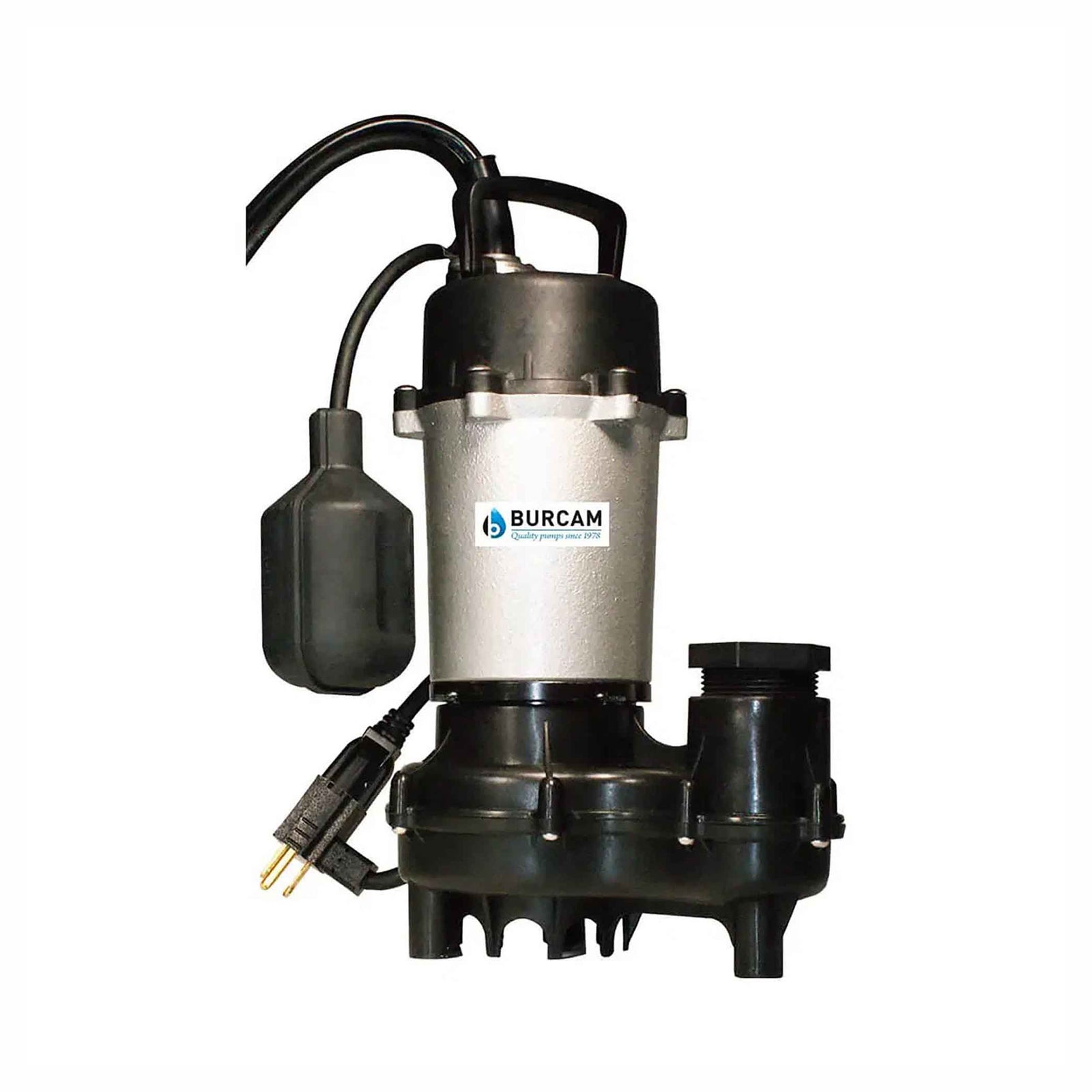 Pompe à effluent submersible en fonte, 1/2 CV