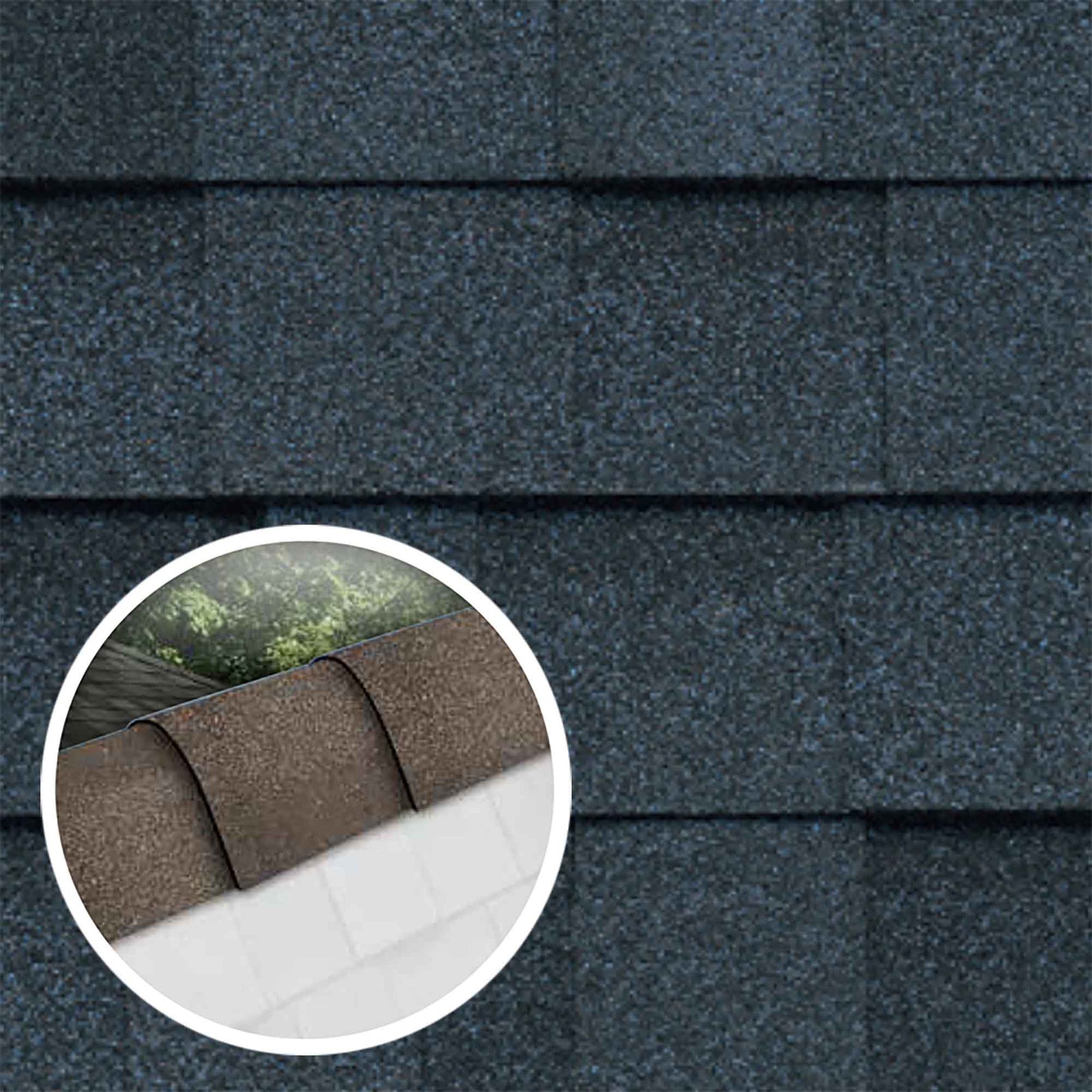 Bardeaux de finition pour faîte Hip et Ridge 12, bleu Atlantique