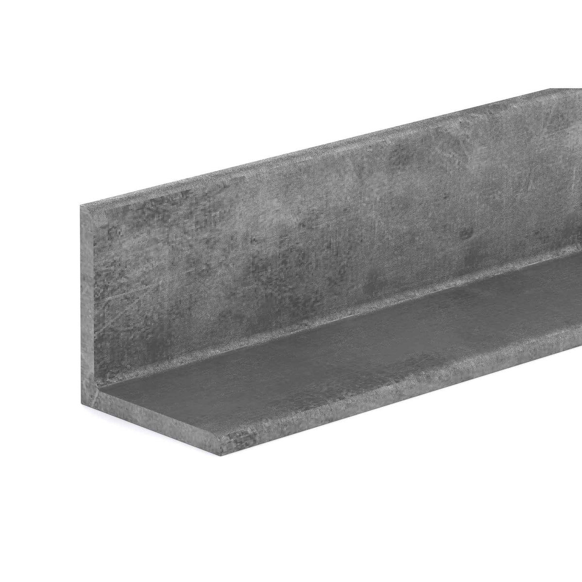 Angle en acier non plaqué, 1/8'' x 1-1/4'' x 72''