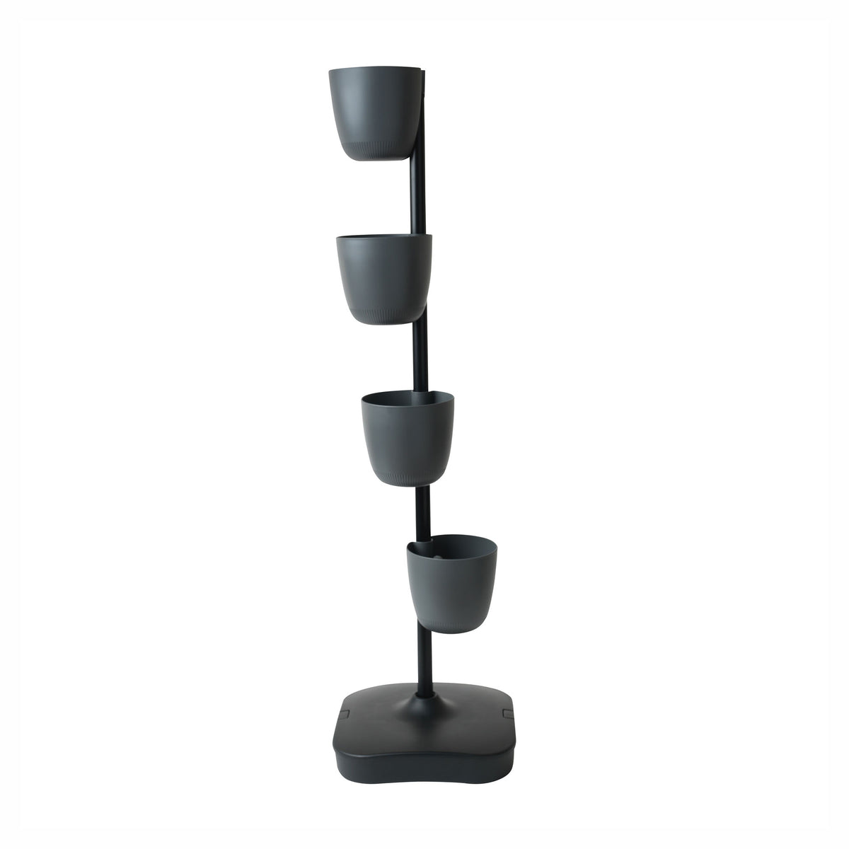 Jardinière urbaine à 4 pots, gris