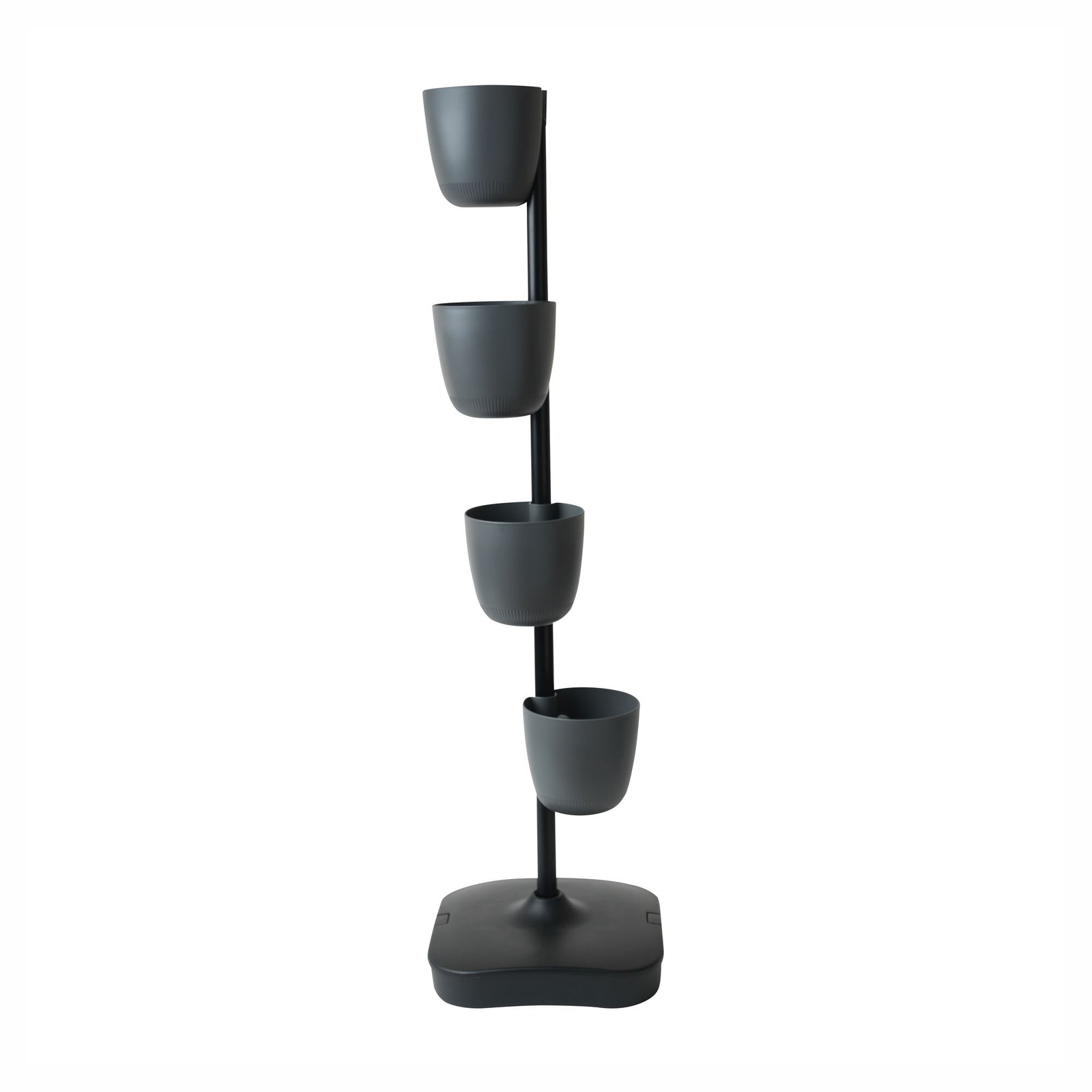 Jardinière urbaine à 4 pots, gris