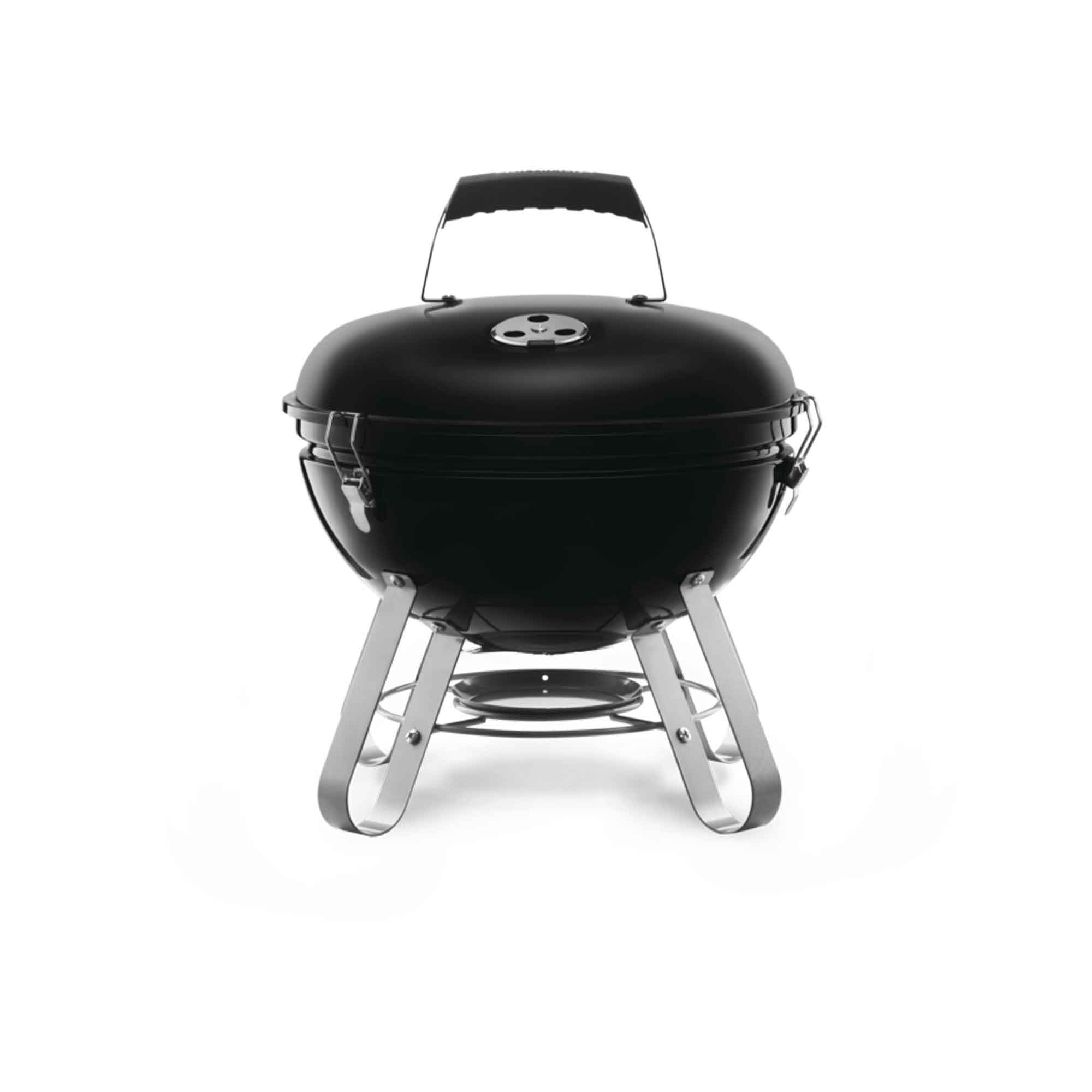 BBQ au charbon de bois circulaire noir, 14"