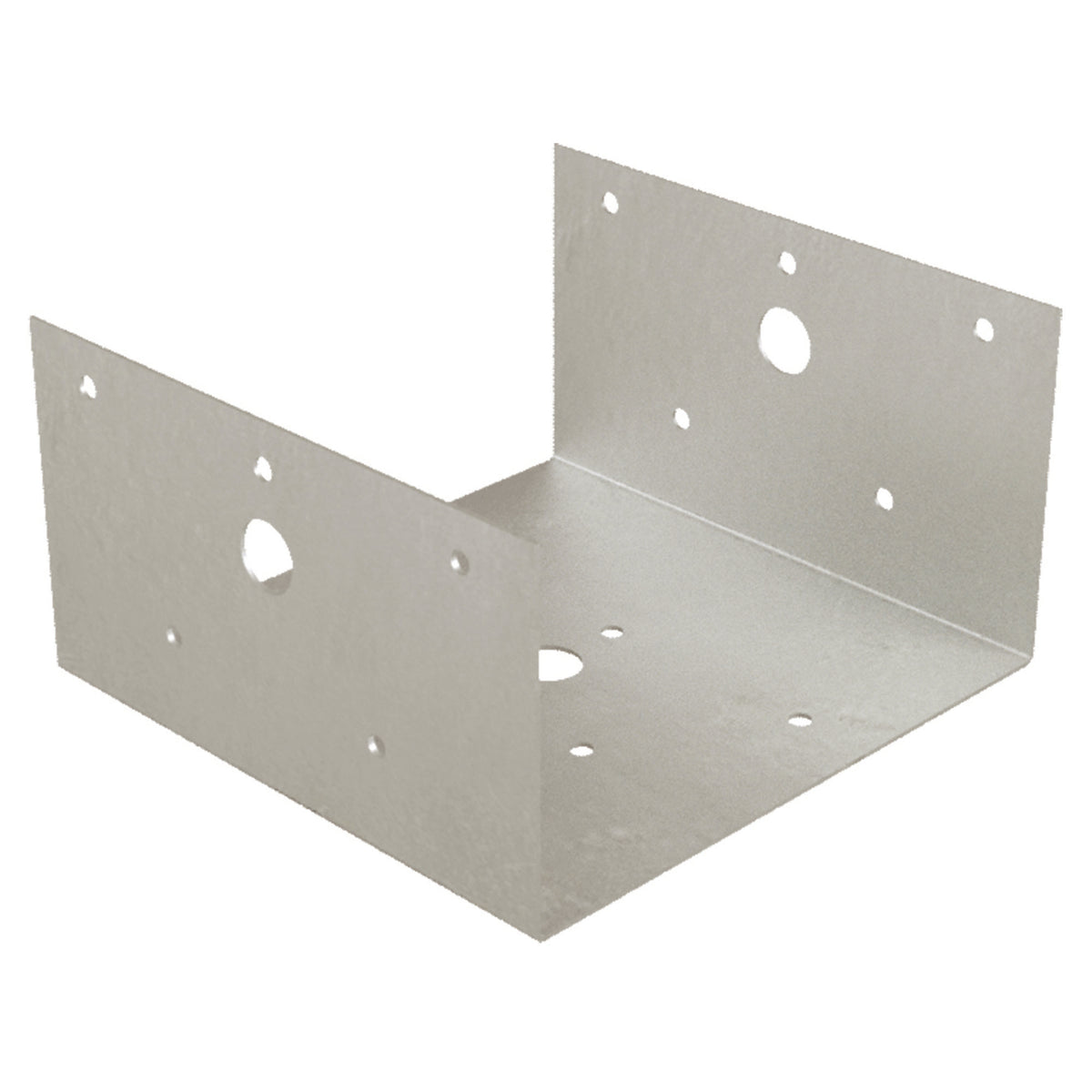 Base de poteau en triple zinc, 6" x 6"