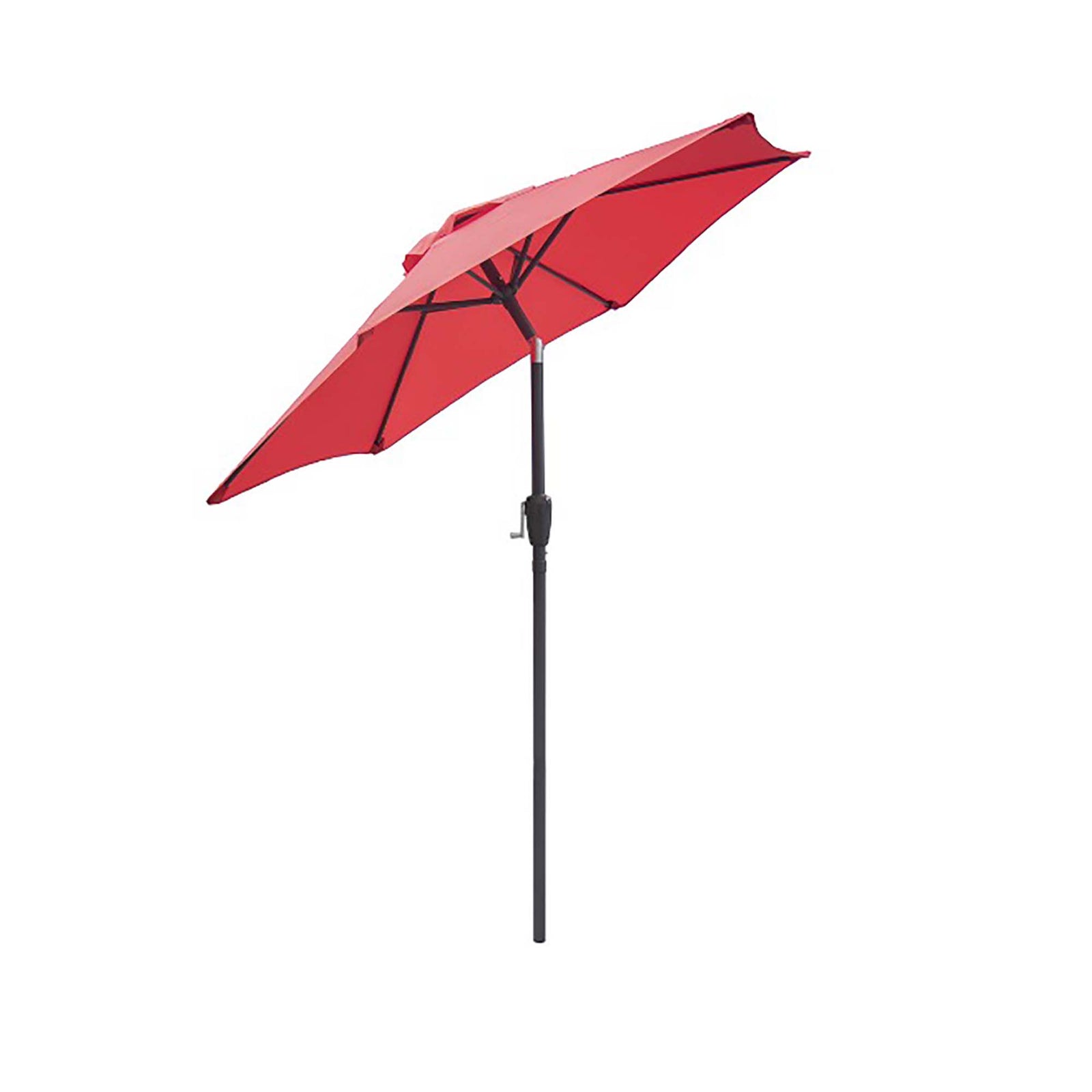Parasol du marché inclinable de 7', rouge